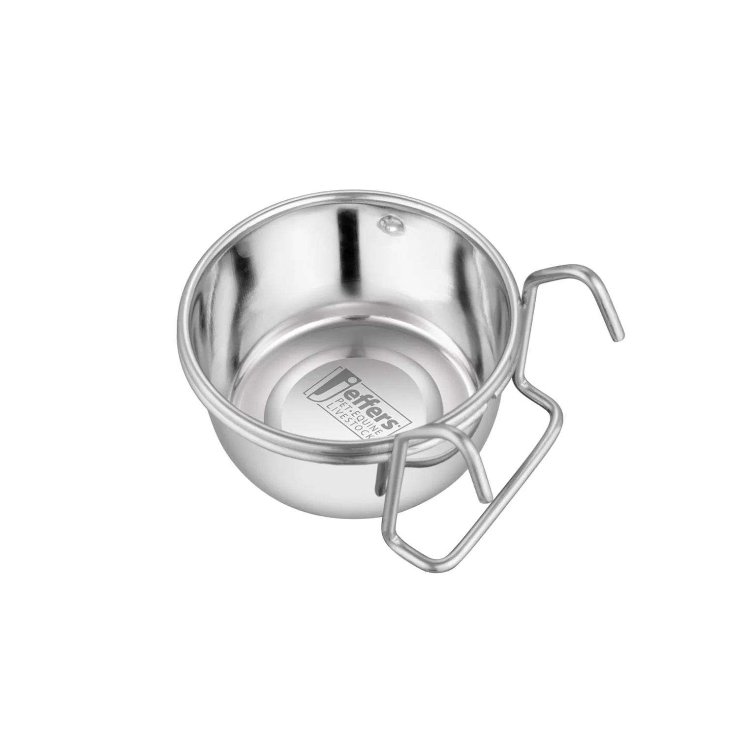 Jeffers Stainless Steel Cage Cup Pet Feeders with Hooks - Image 2