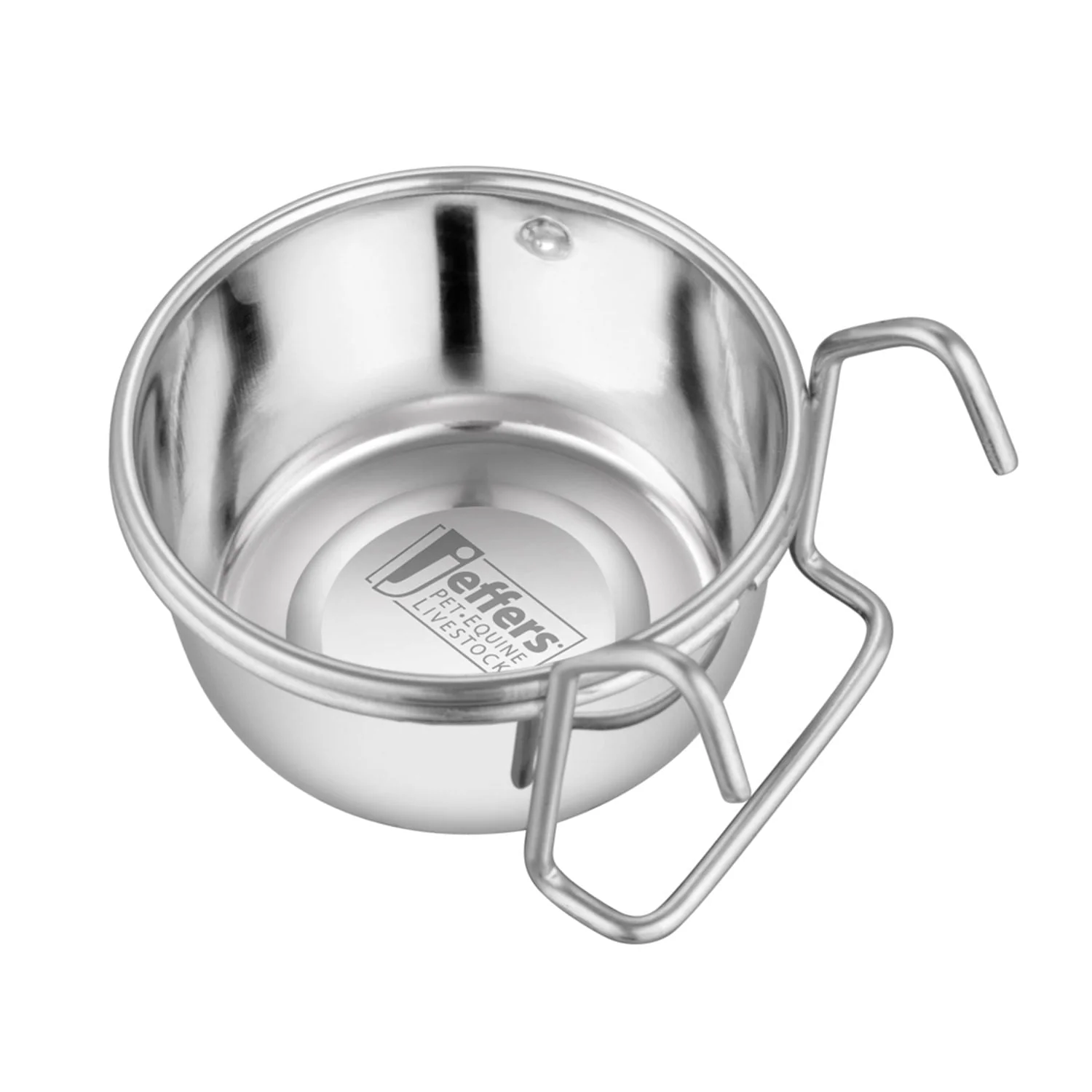 Jeffers Stainless Steel Cage Cup Pet Feeders with Hooks - Image 4