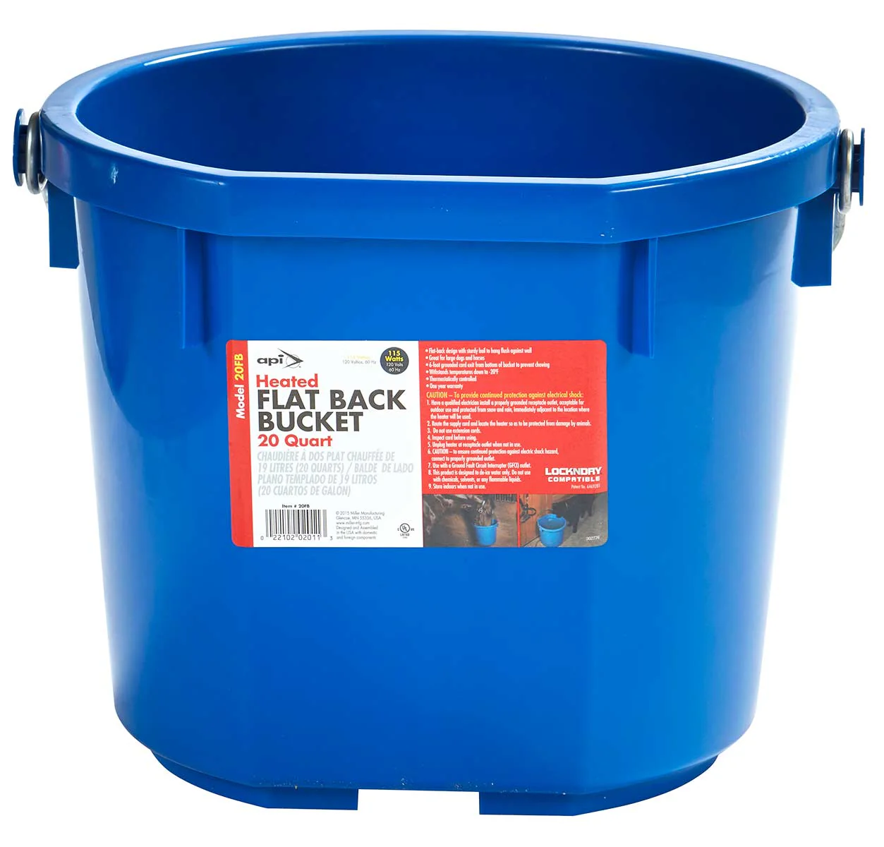Heated Flat-Back Bucket with Built-in Thermostat - Image 8