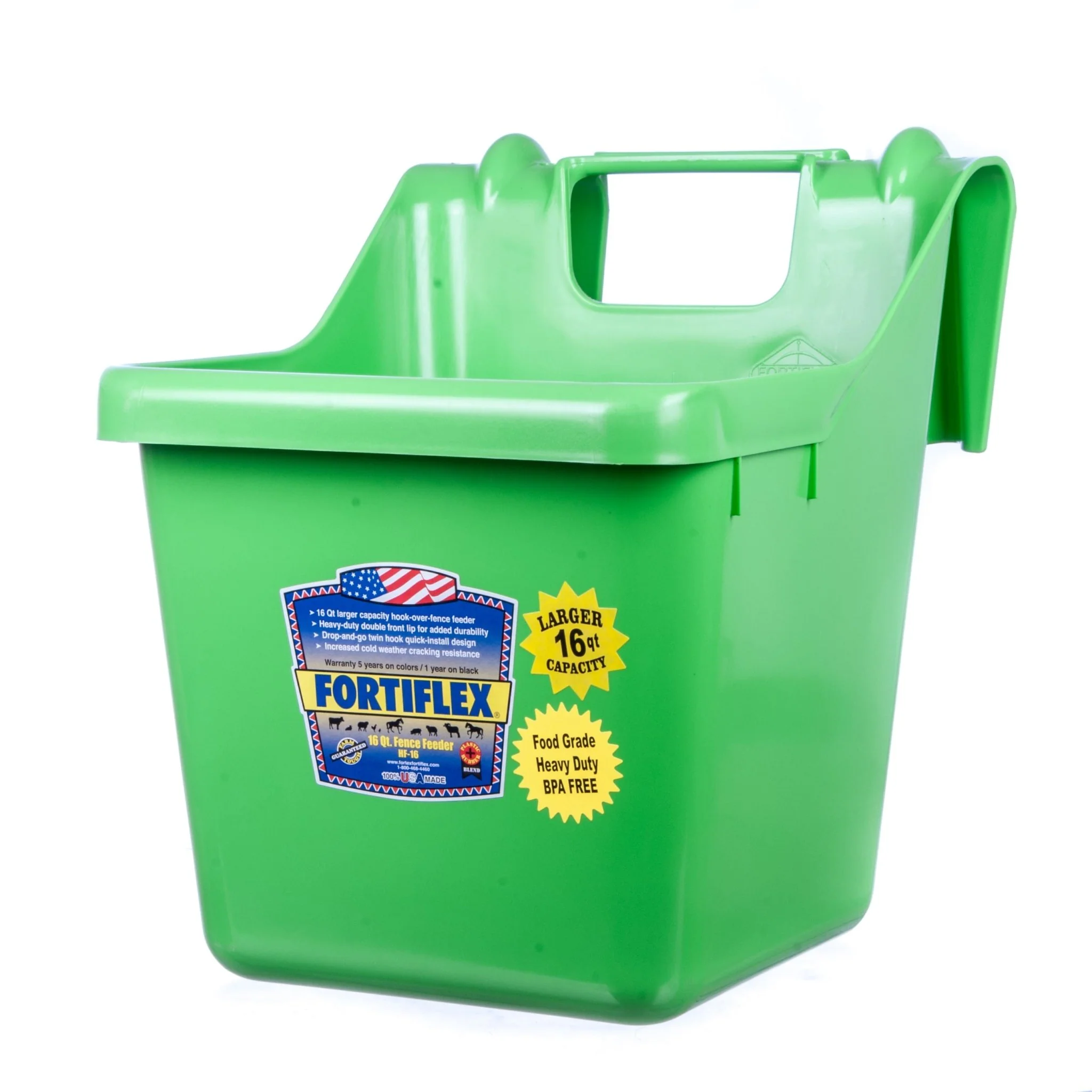 Fortiflex Hook Over Fence Feeder, 16 qt - Image 4