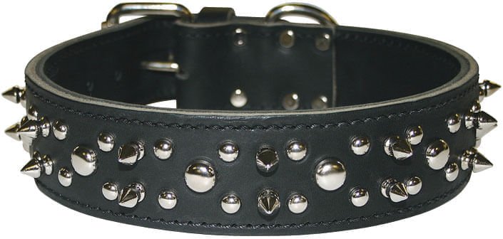 Latigo Spike & Stud Collar, 21" - Image 3