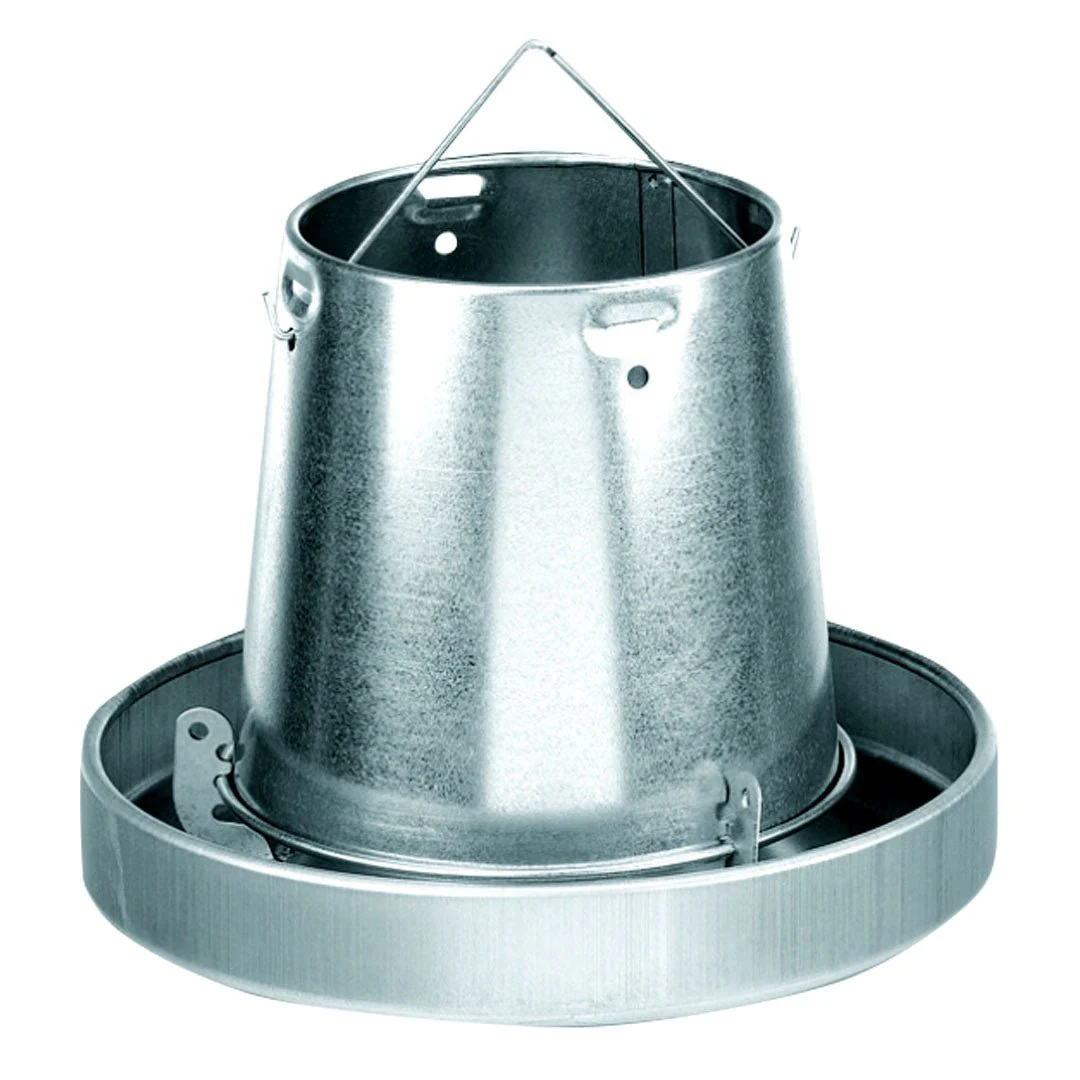 Hanging Galvanized Metal Chicken Feeder & Accessories - Image 7