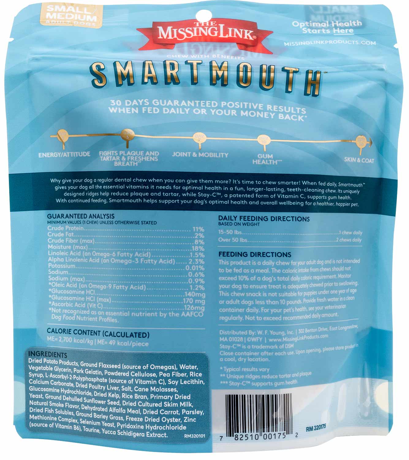 Smartmouth 7-in-1 Dental Chews for Dogs – Plaque Control, Fresh Breath, Glucosamine & Omega Support, Natural, Non-GMO - Image 9