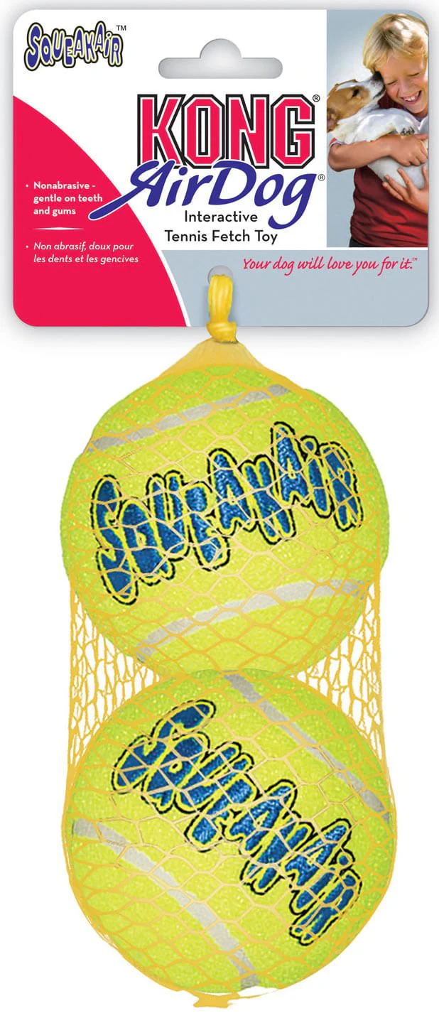 KONG SqueakAir® Ball – Durable Squeaker Tennis Ball Dog Toy for Fetch & Play - Image 2