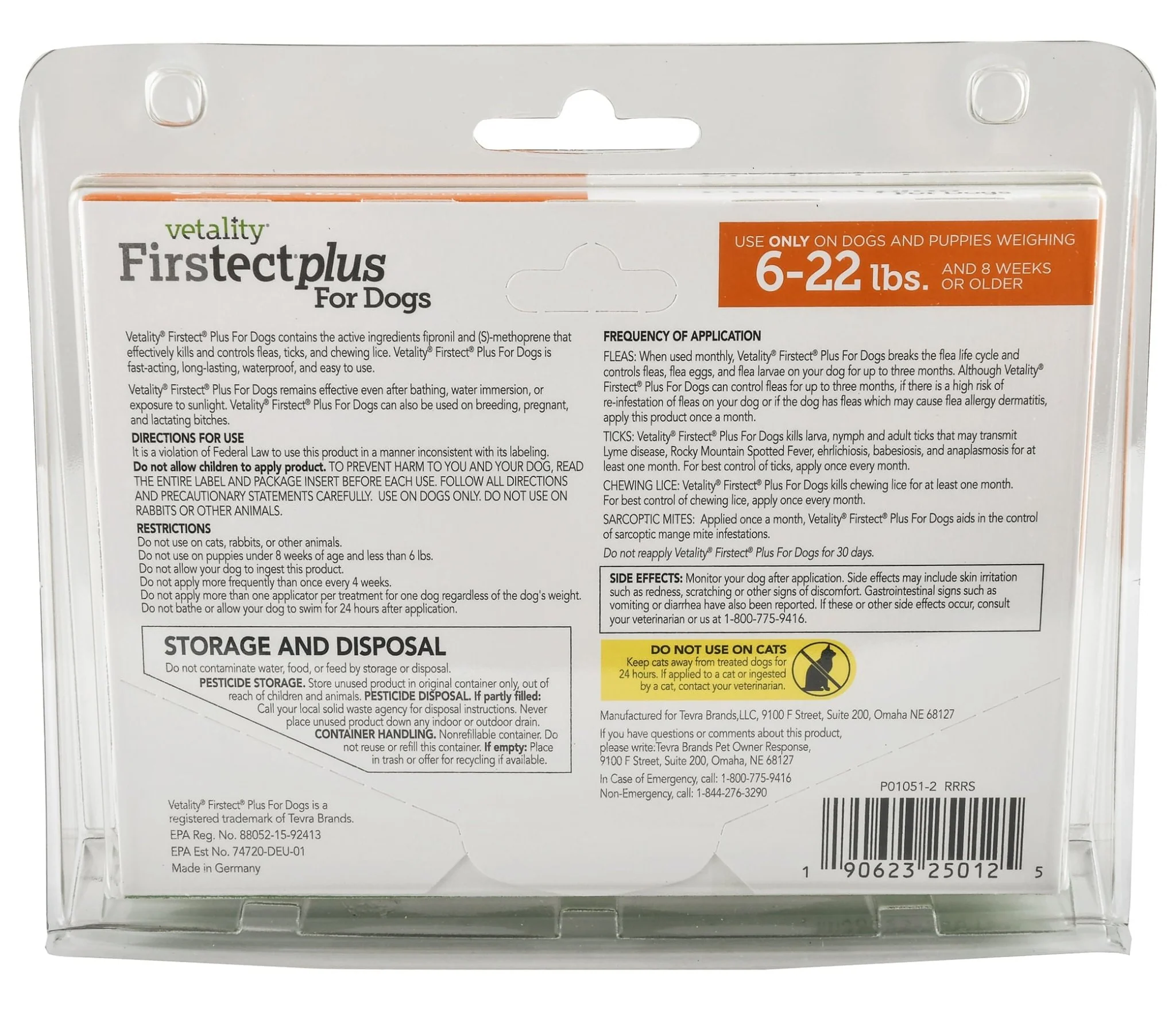 Vetality Firstect Plus for Dogs, 3-pack - Image 2