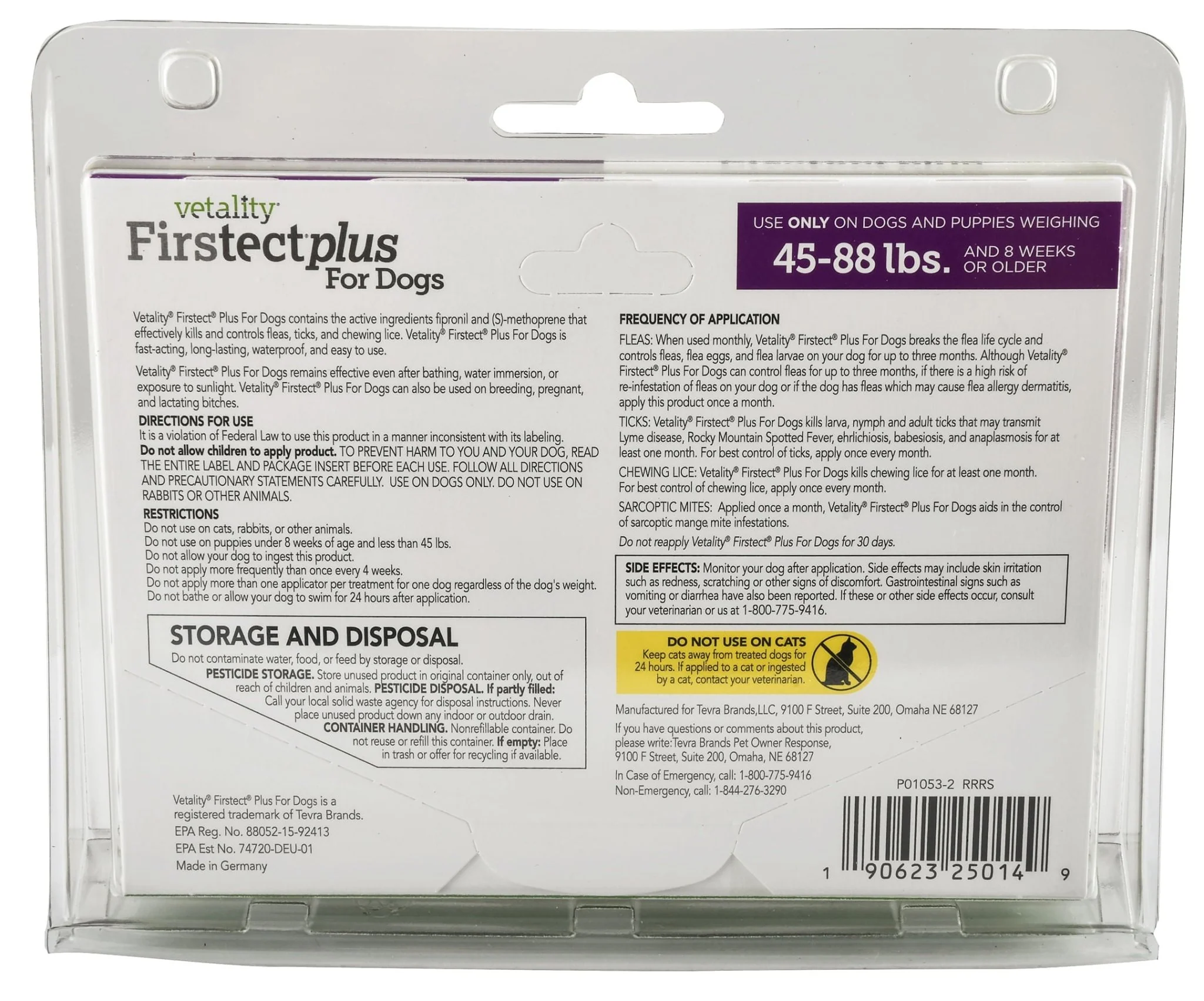 Vetality Firstect Plus for Dogs, 3-pack - Image 6
