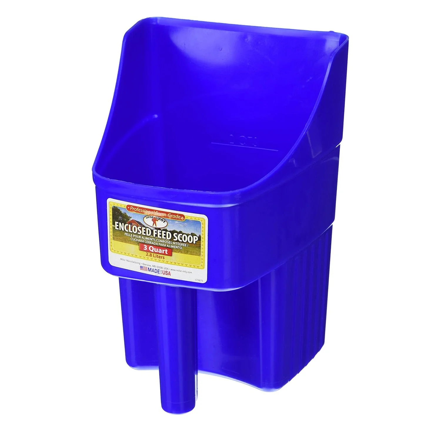 Little Giant Plastic Enclosed Feed Scoop, 3 Quart - Image 4