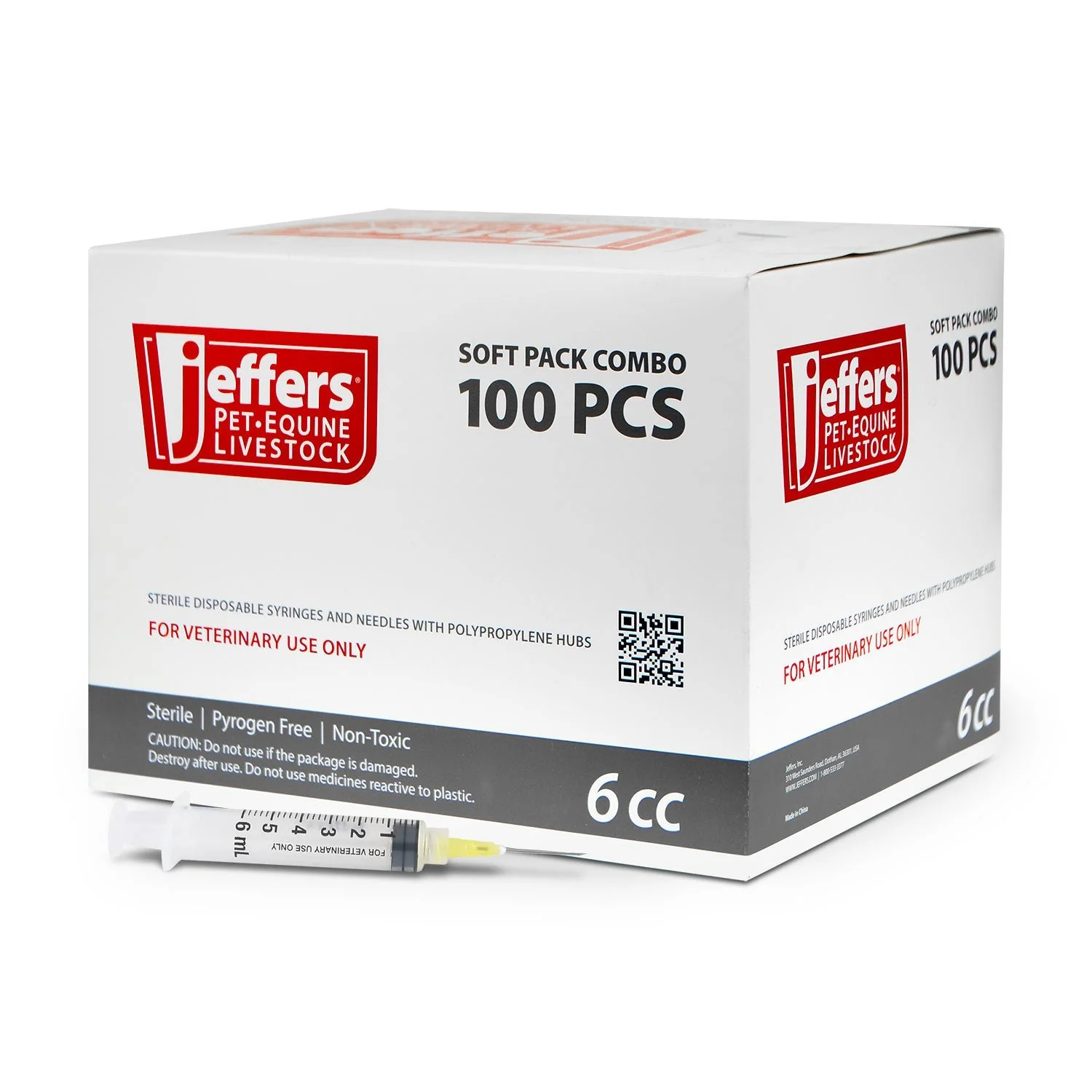 Jeffers Luer Lock Syringe/Needle Combo, Box of 100 - Image 10