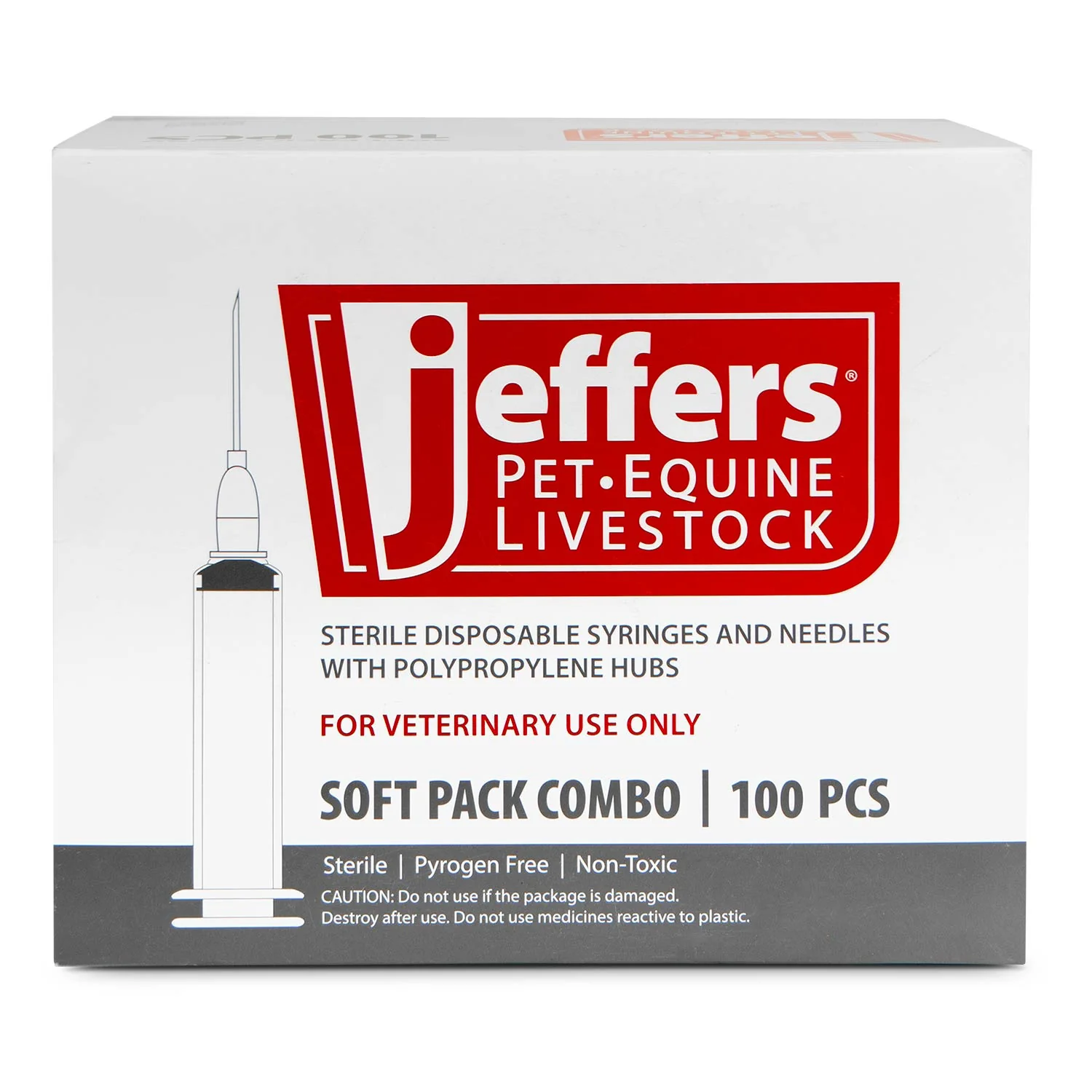 Jeffers Luer Lock Syringe/Needle Combo, Box of 100 - Image 11