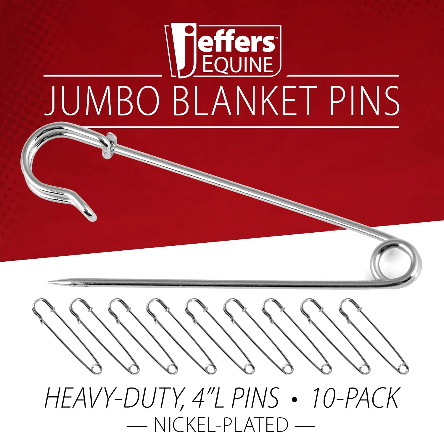 Jeffers Jumbo Multi-Purpose Blanket Pins, 10-Pack - Image 4
