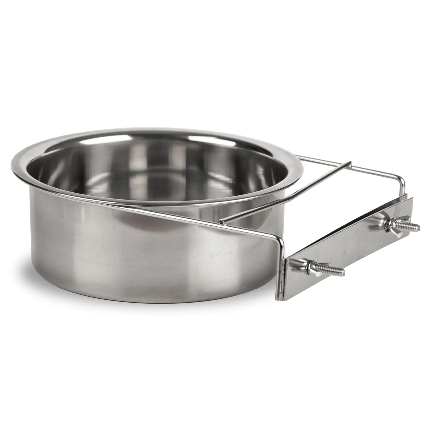 Jeffers Stainless Steel Coop/Kennel Cup with Clamp - Image 6