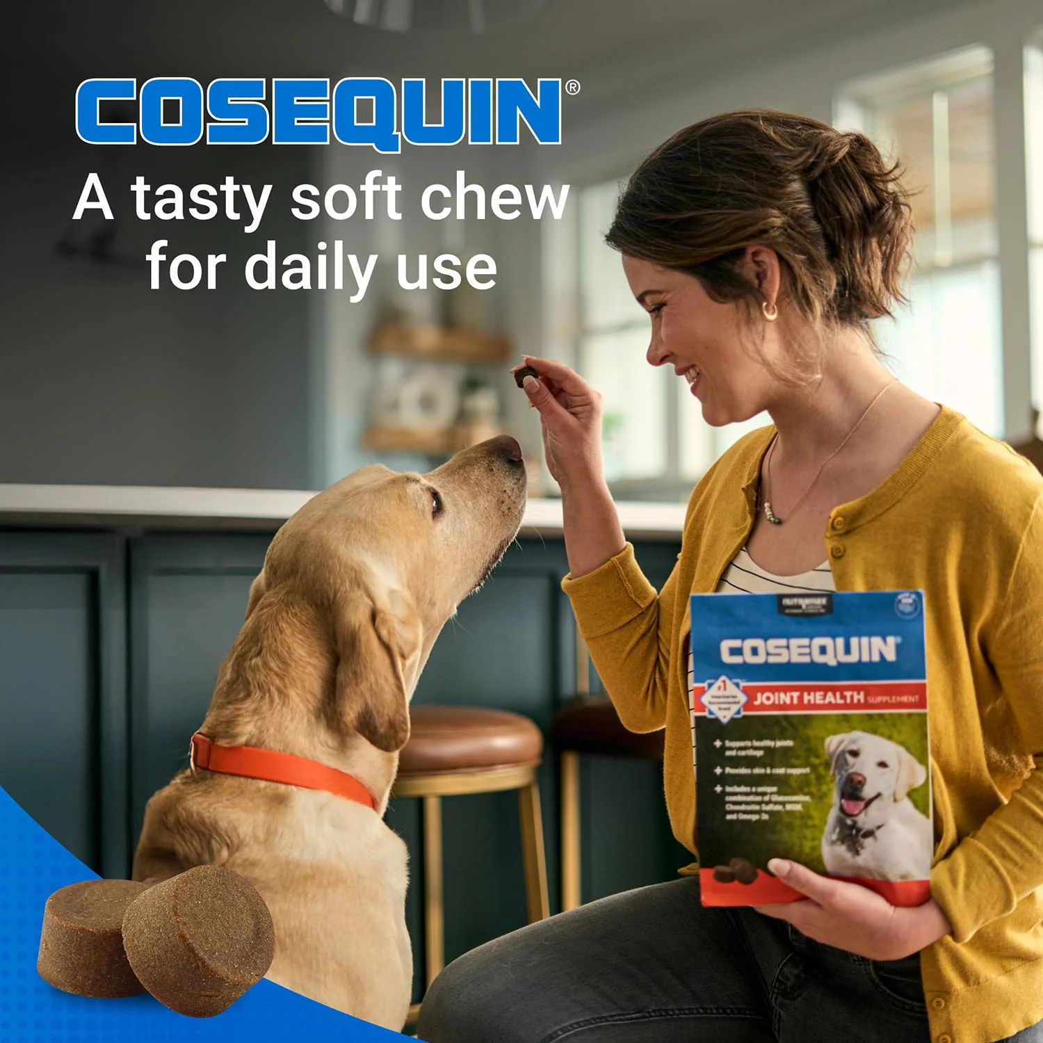 Nutramax Cosequin Joint Health Supplement for Dogs - With Glucosamine, Chondroitin, MSM, and Omega-3's - Image 12