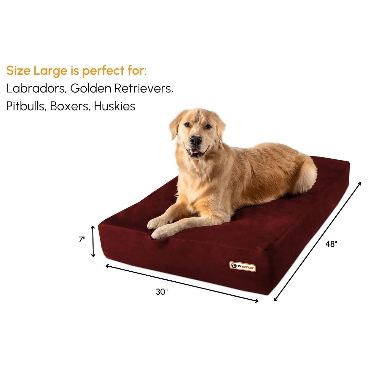 Big Barker Original Sleek Dog Bed, 7" Thick – Orthopedic Foam for Large & Giant Dogs - Image 16