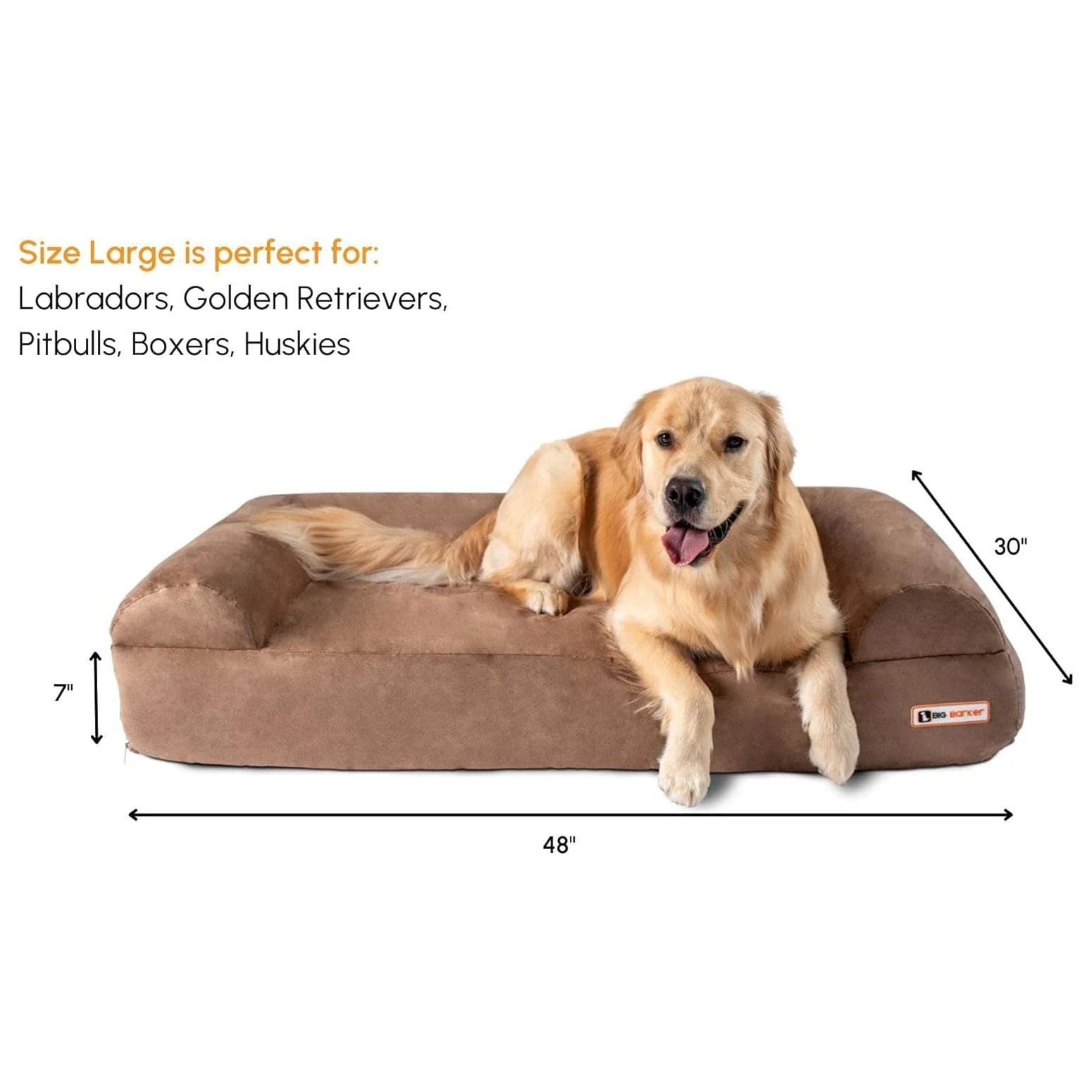Big Barker 7" Thick Orthopedic Sofa Dog Bed for Large & Giant Breed Dogs – Vet Recommended, Joint Support, Durable Foam - Image 22