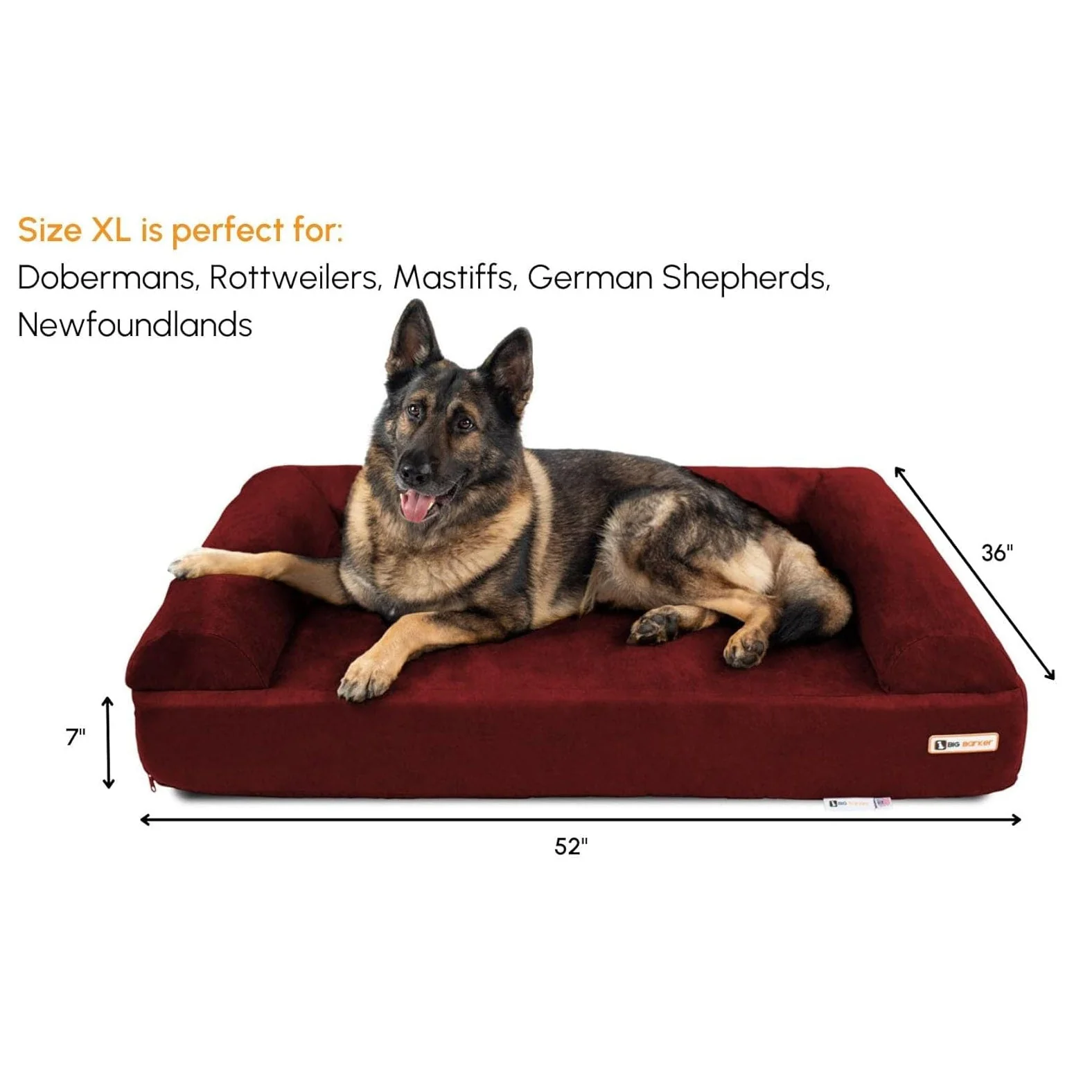 Big Barker 7" Thick Orthopedic Sofa Dog Bed for Large & Giant Breed Dogs – Vet Recommended, Joint Support, Durable Foam - Image 25