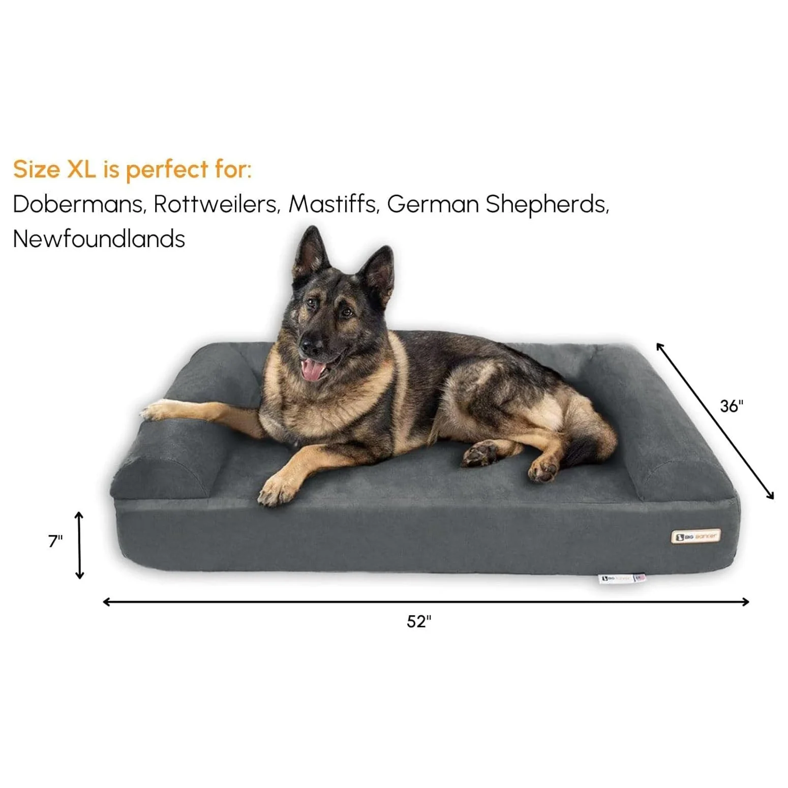 Big Barker 7" Thick Orthopedic Sofa Dog Bed for Large & Giant Breed Dogs – Vet Recommended, Joint Support, Durable Foam - Image 28