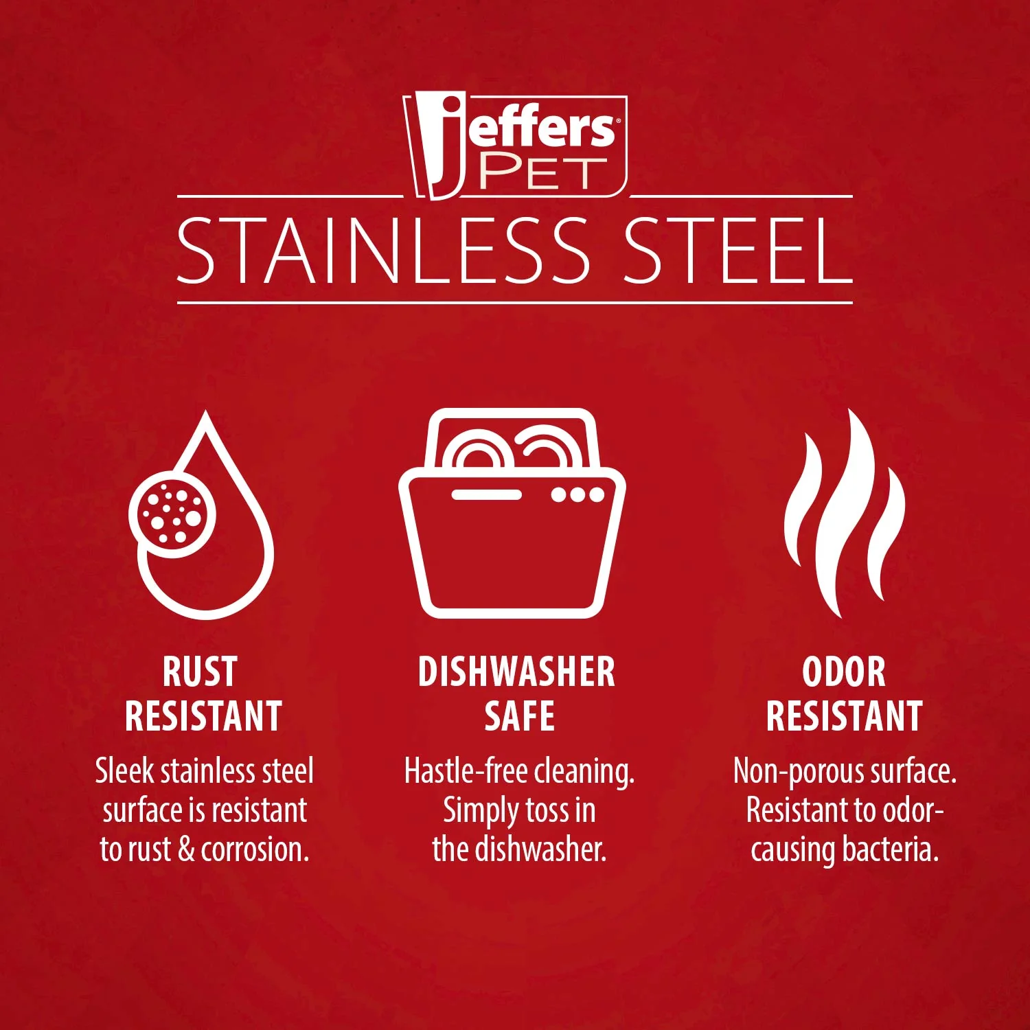 Jeffers Stainless Steel Puppy Pan Food & Water Dish - Image 13