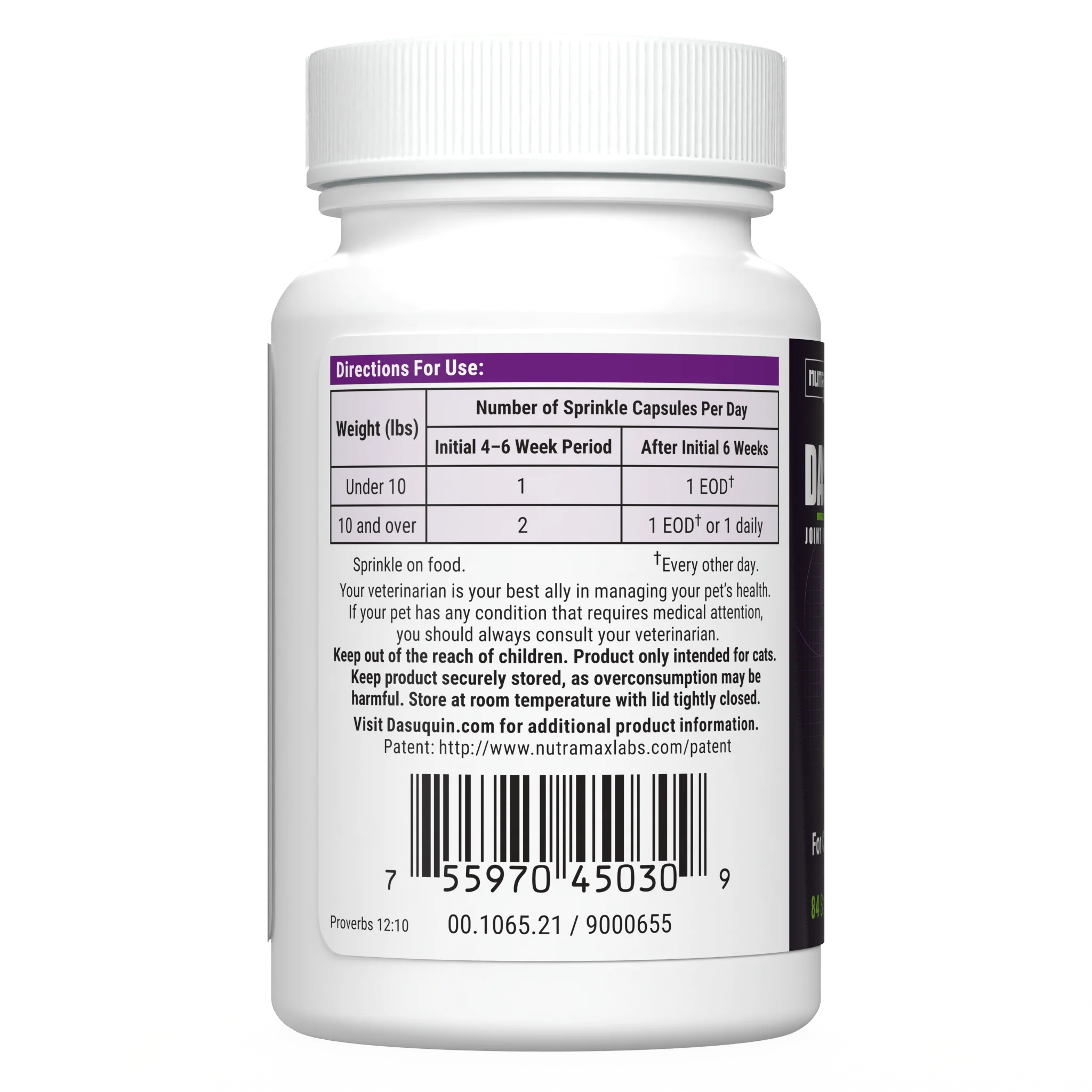Nutramax Dasuquin Joint Health Supplement for Cats, Capsules - Image 3