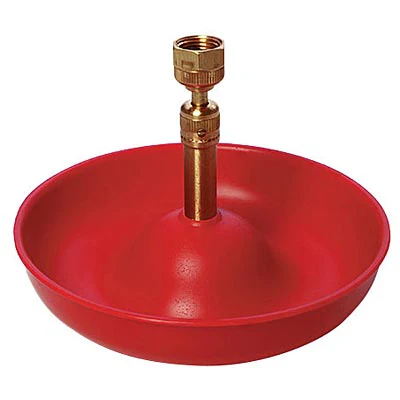 Little Giant Automatic Poultry & Chick Fountain – Continuous Flow Chicken & Game Bird Waterer with Brass Valve - Image 2