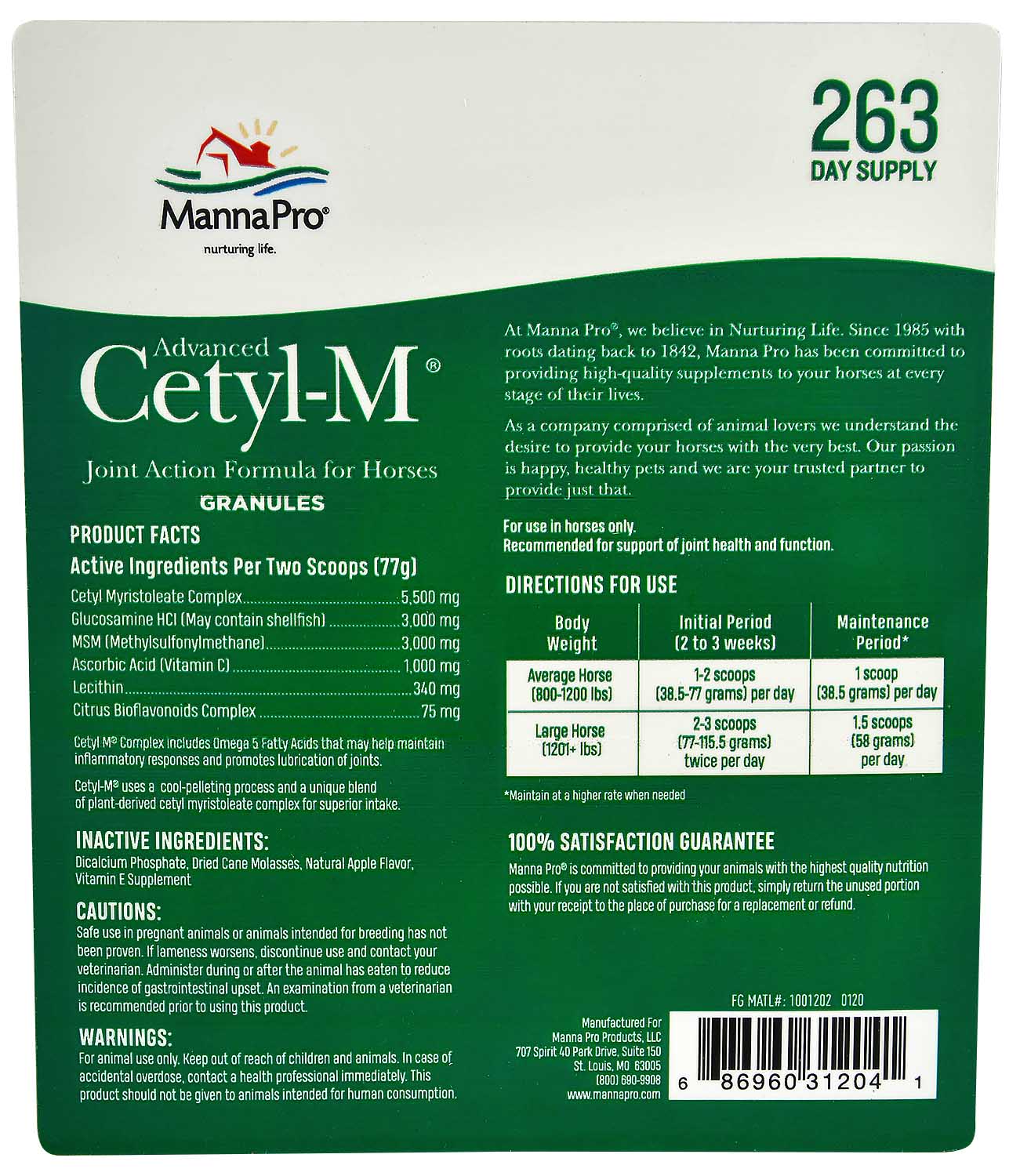 Advanced Cetyl M Granules for Horses - Image 4