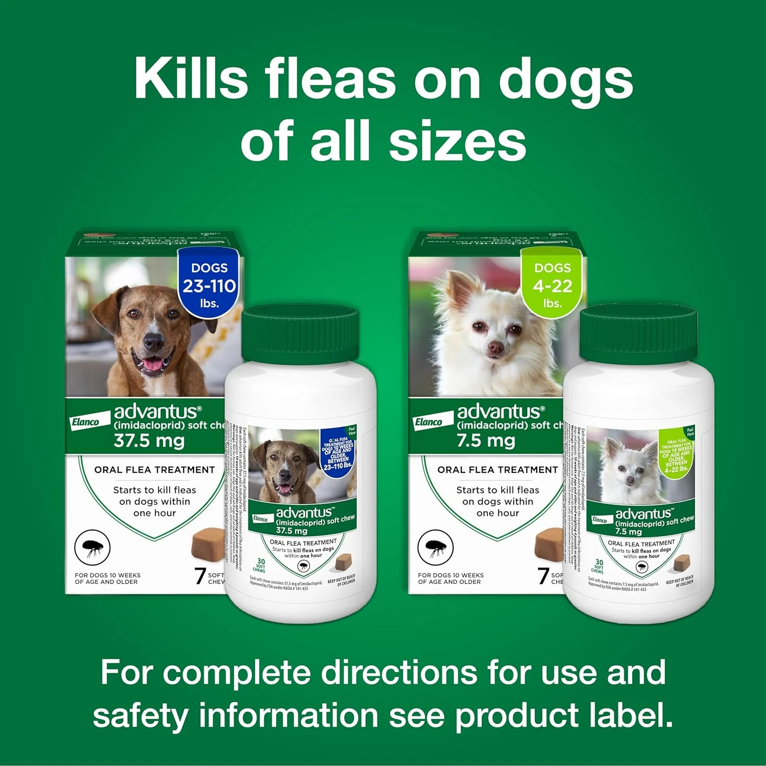 Advantus (imidacloprid) Oral Flea Treatment Soft Chews for Dogs - Image 9