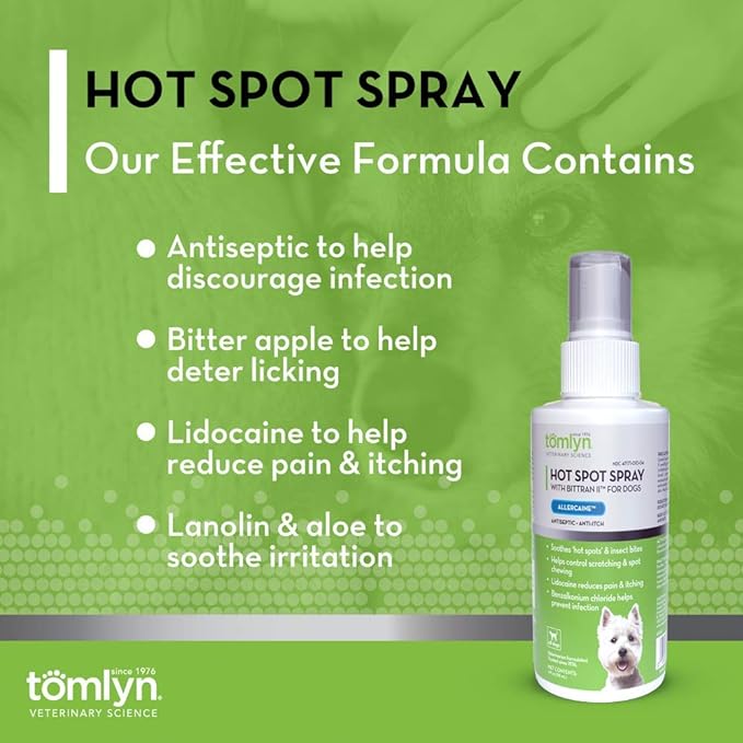 Tomlyn Hot Spot Spray (Allercaine) with Bittran II for Dogs - Image 4