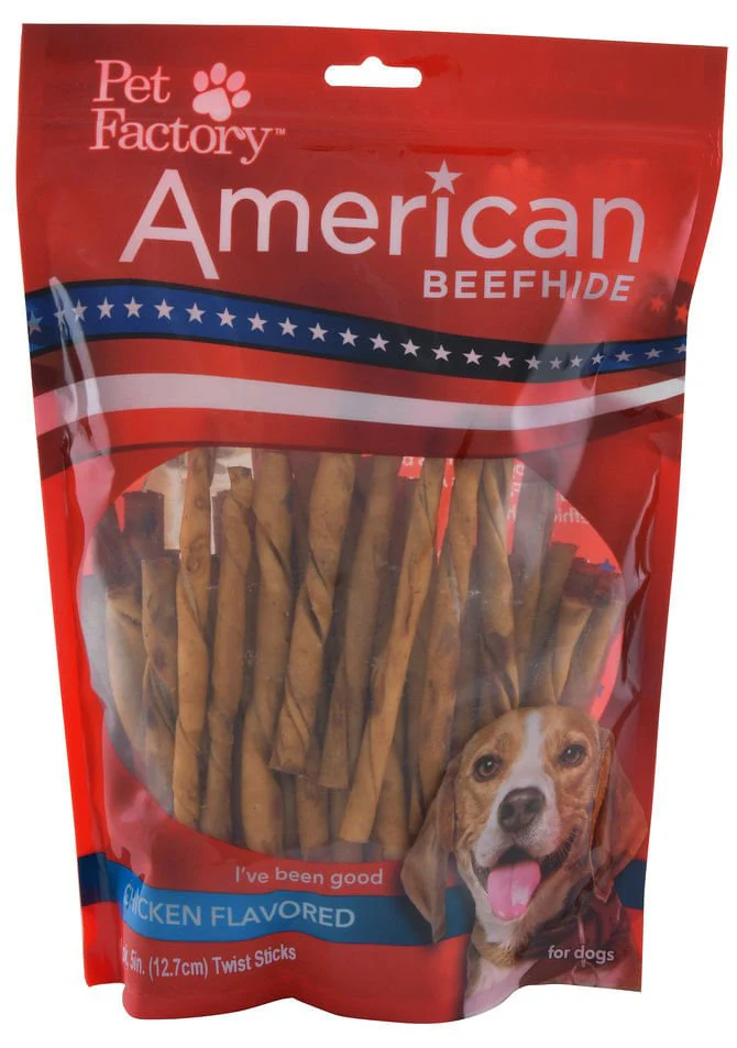 American Beefhide 5" Chicken Flavored Twist Sticks - Image 3