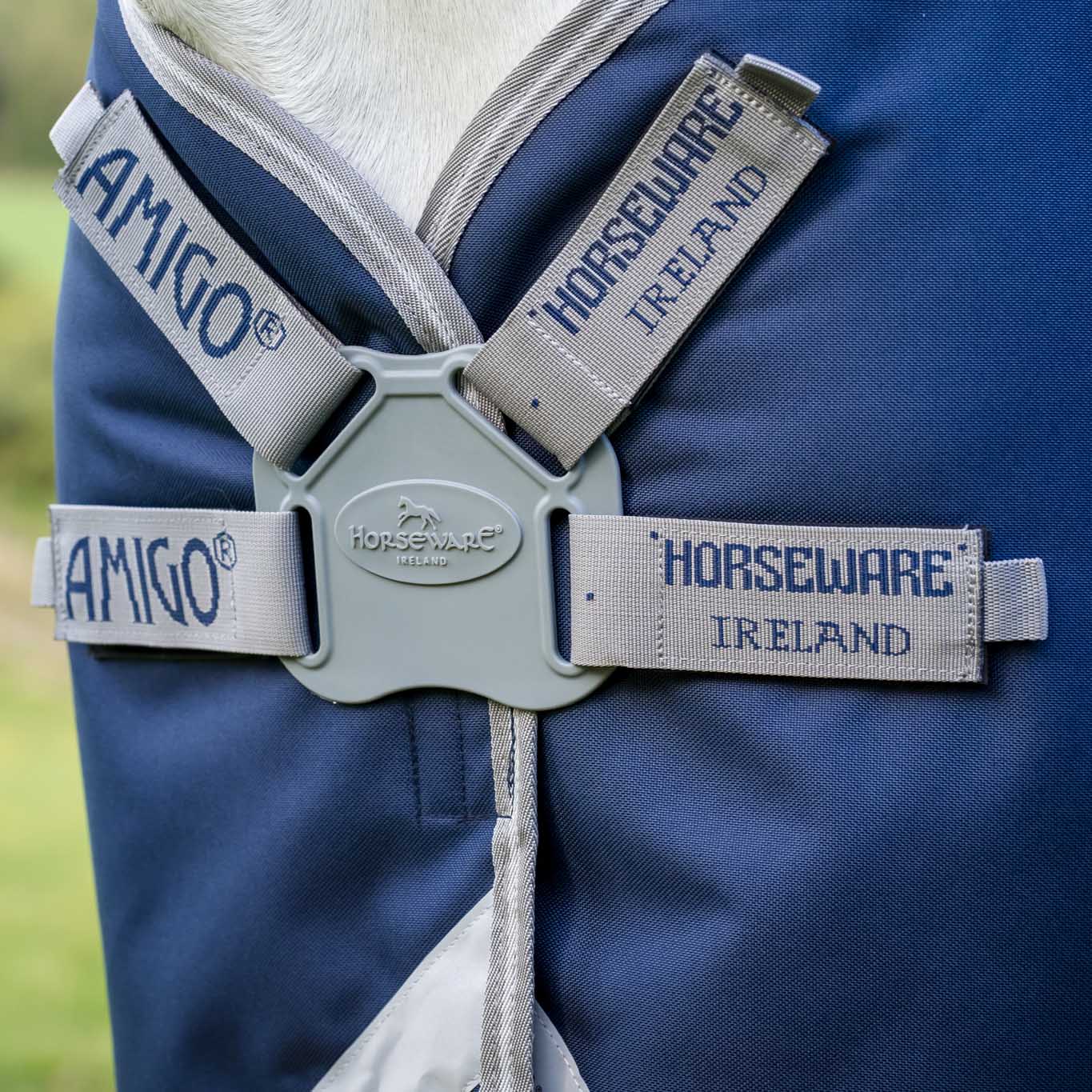 Amigo 1200D FieldSafe Plus Horse Turnout Blanket - Safety Surcingles, Reflective Strips & 250g Insulation - Image 3