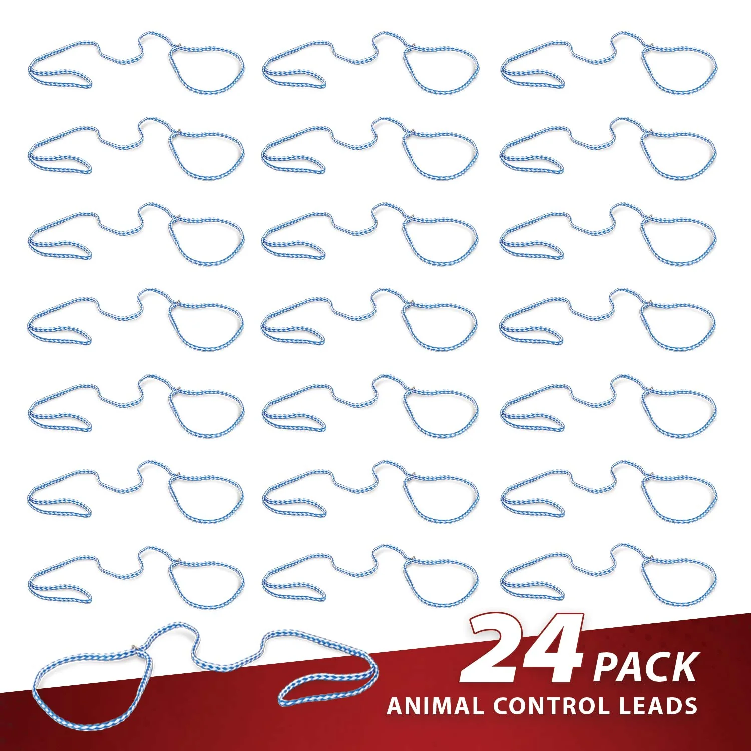 Jeffers Animal Control Slip Dog Lead, Braided Poly, 6'L - Image 5