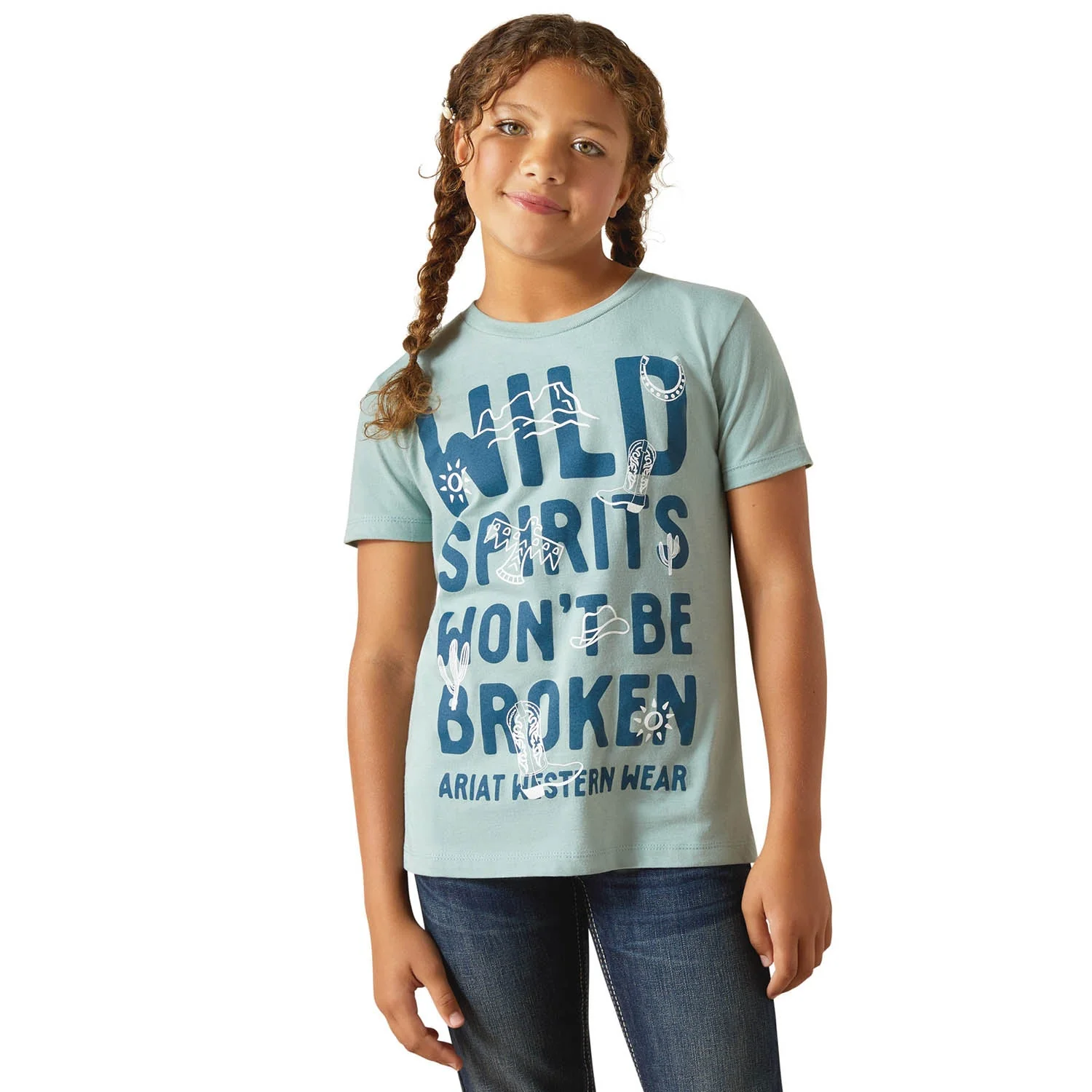 Ariat Girl Short Sleeve Tee - Image 3