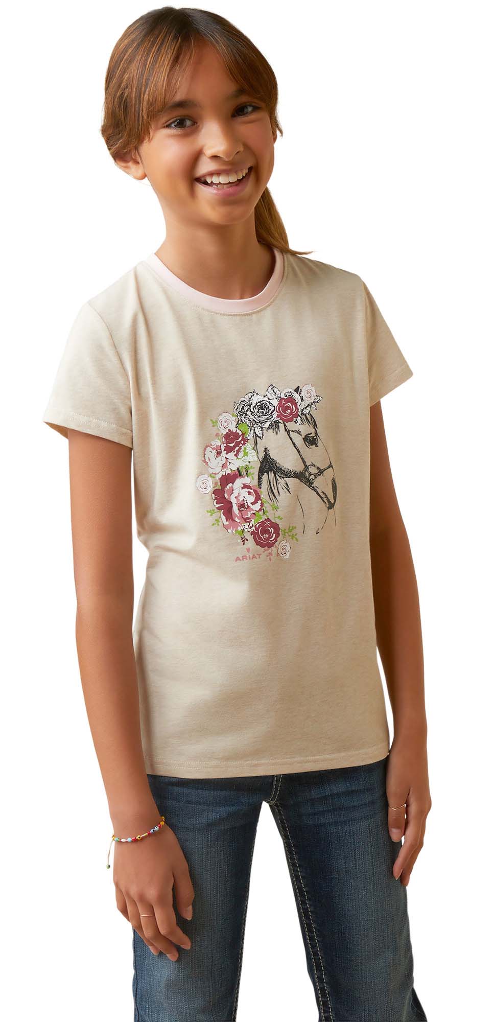 Ariat Girls Flora T-Shirt - Image 5