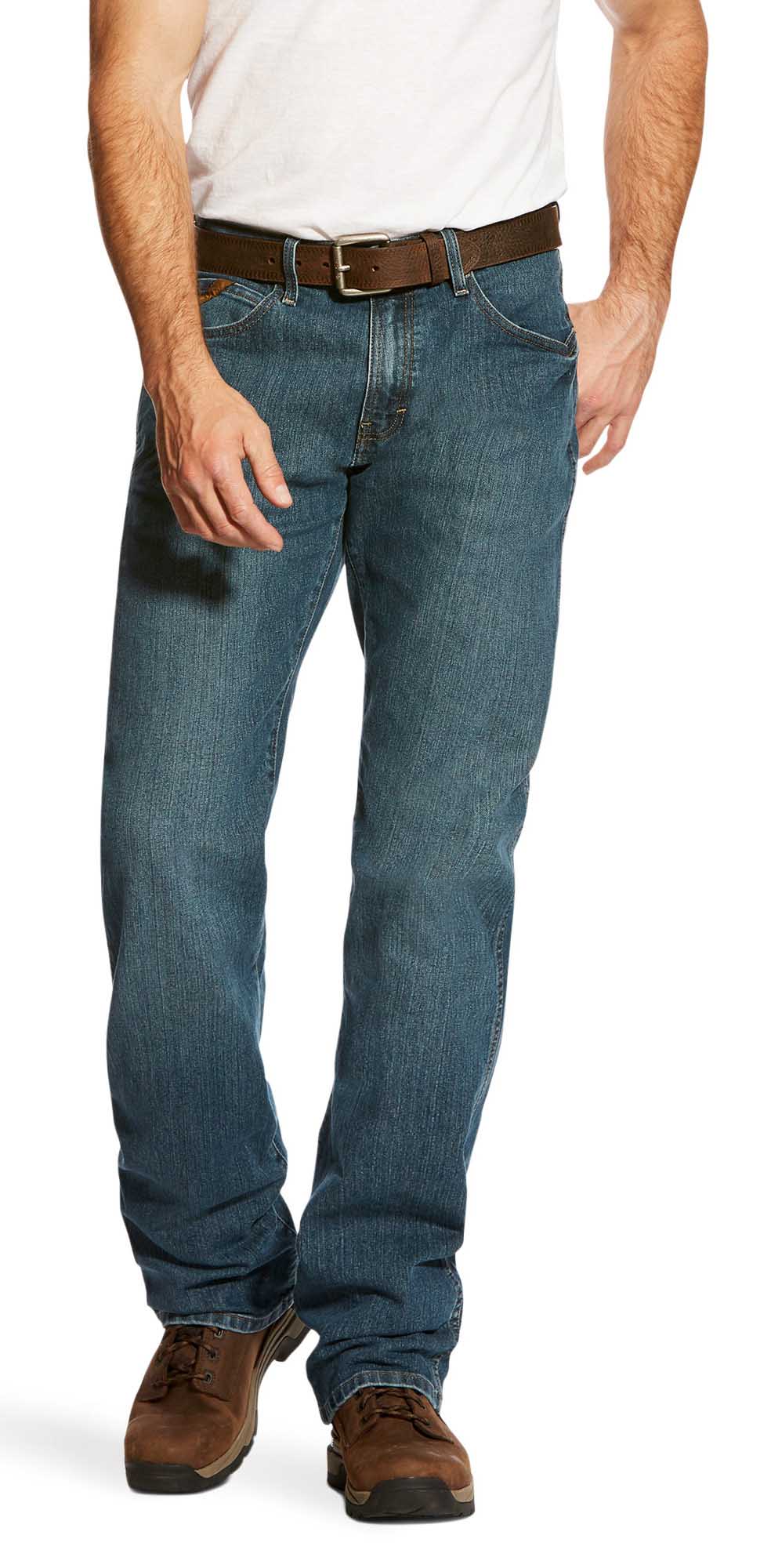 Ariat Men's Rebar M4 Relaxed DuraStretch Basic Boot Cut Jean - Image 97