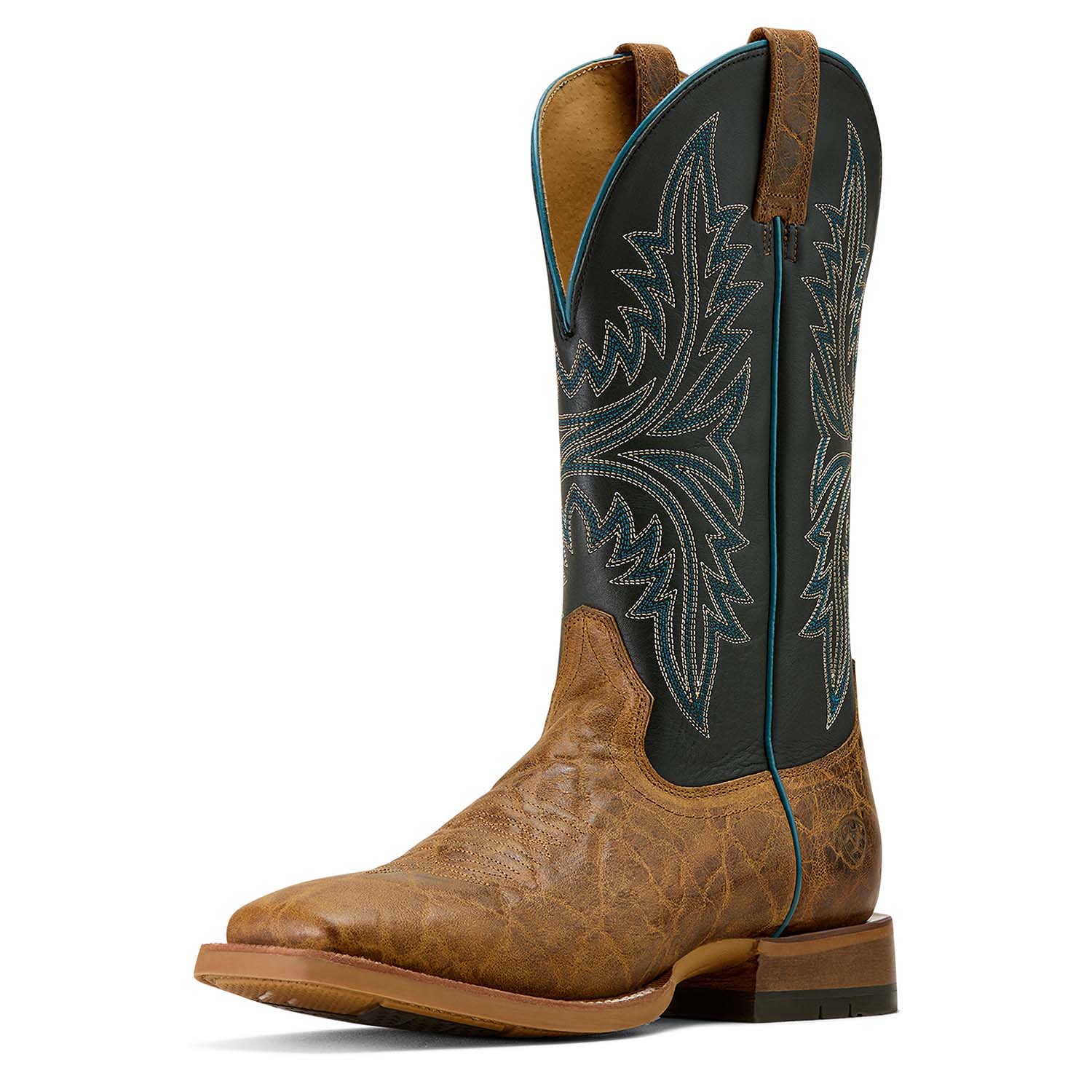 Ariat Men's Cowhand Wide Square Toe Cowboy Boot, Smoked Tan - Image 3
