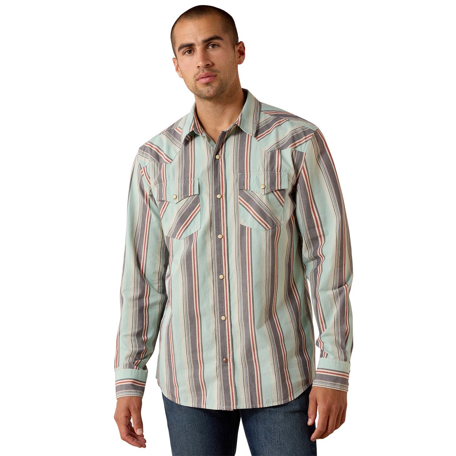 Ariat Men's Retro Long Sleeve Snap Western Shirt - Image 7