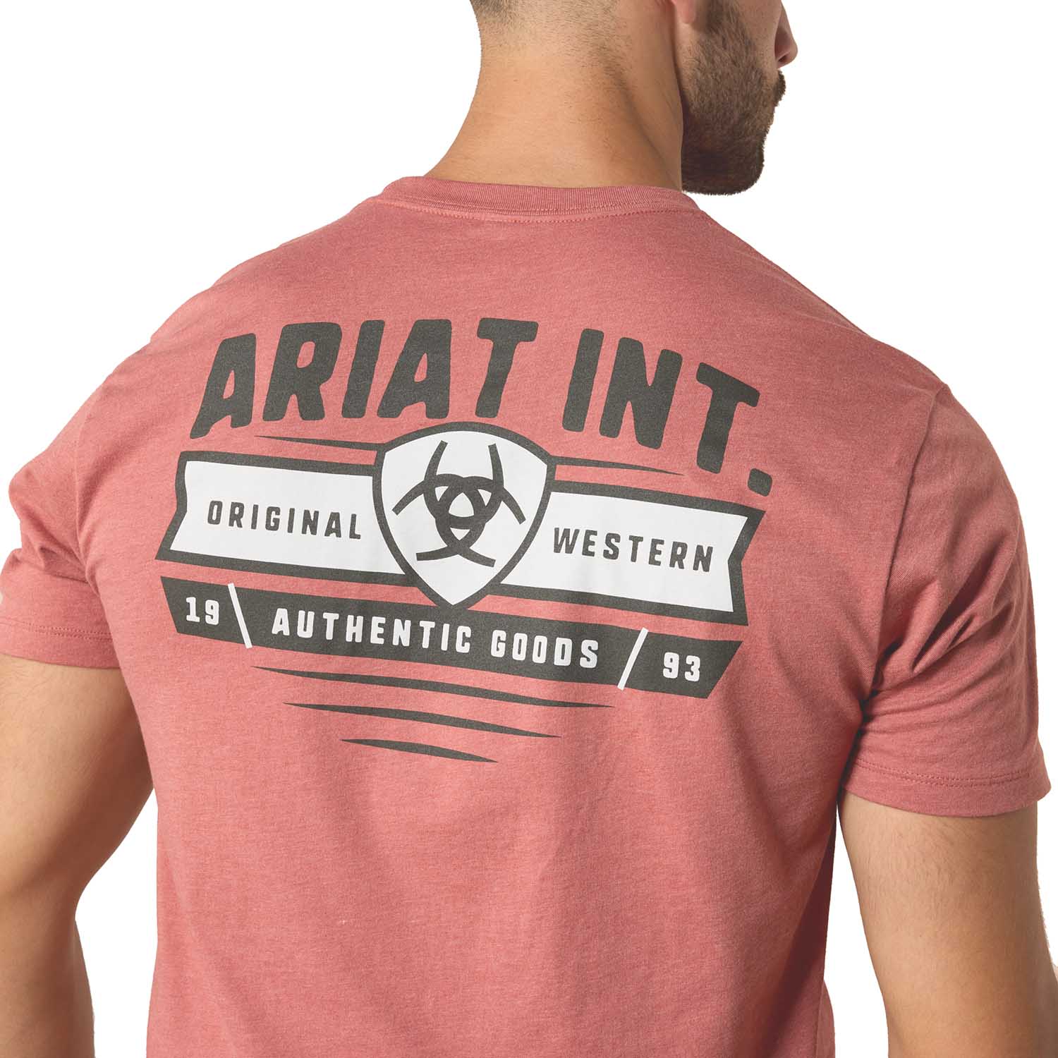 Ariat Mens Short Sleeve Shirt, Banner Badge Western Graphic Tee - Image 6