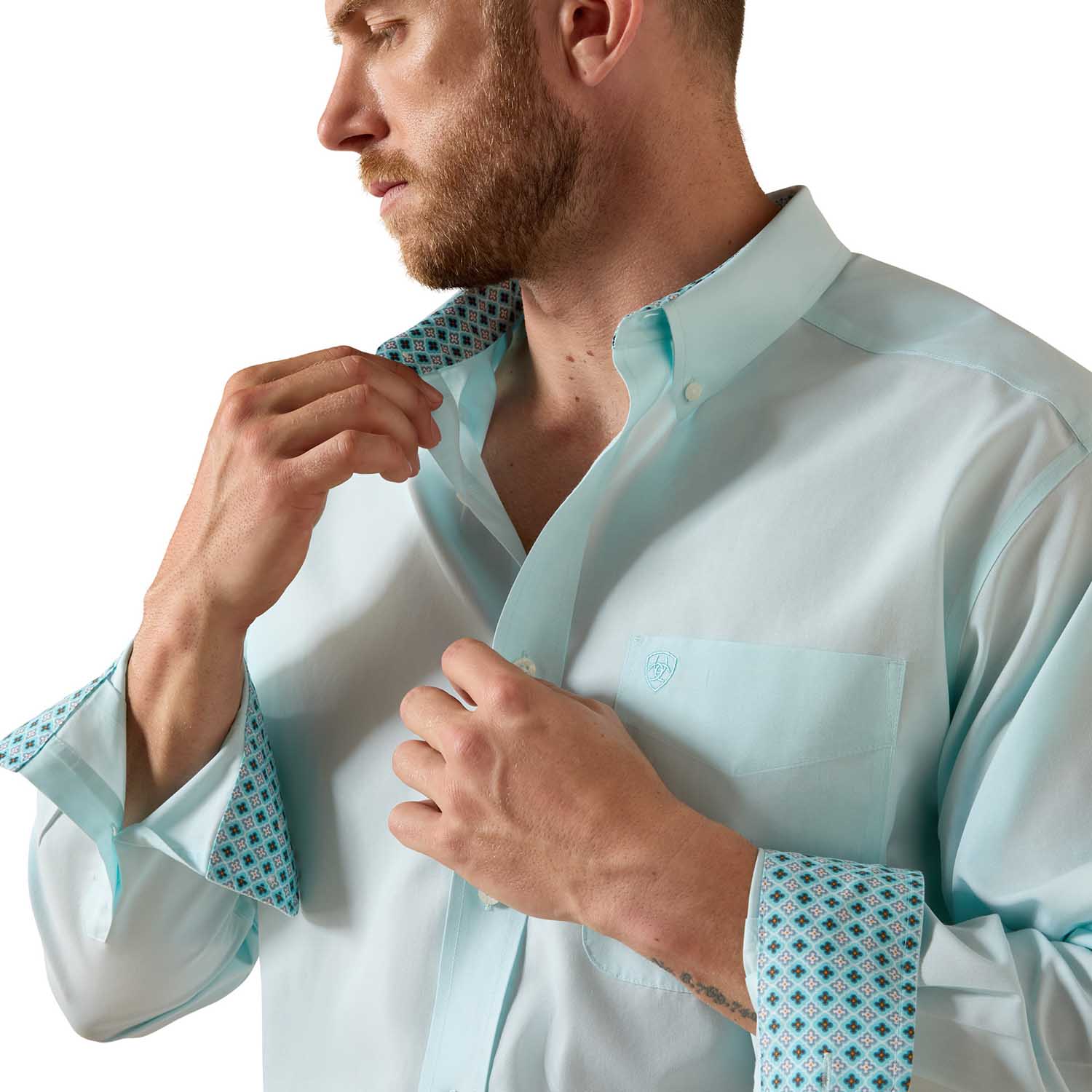 Ariat Men's Wrinkle Free Antonio Classic Fit Long Sleeve Shirt - Image 6