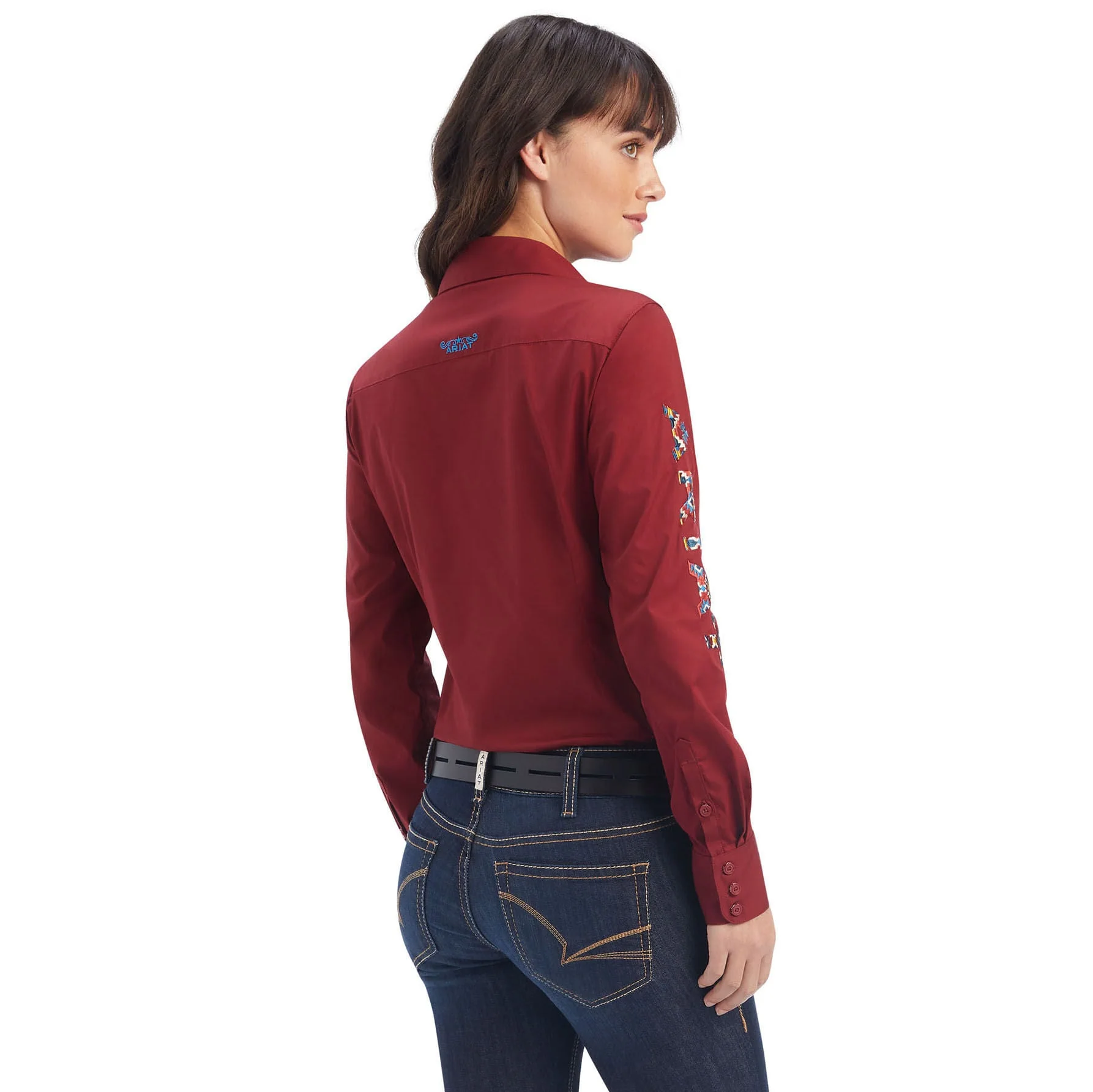 Ariat Women’s Team Kirby Wrinkle-Resistant Stretch Western Performance Shirt - Image 6