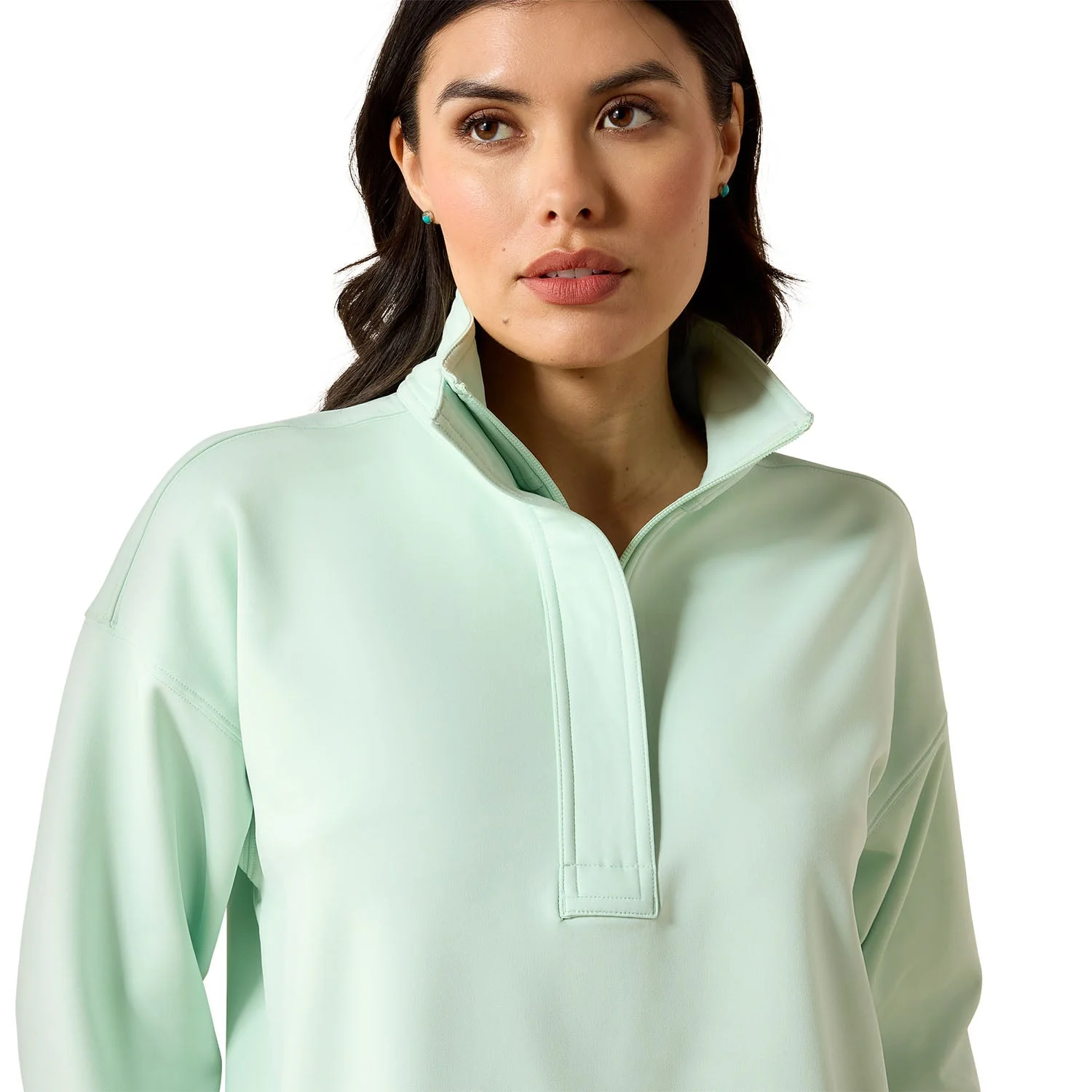 Ariat Women's Breeze Logo 1/2 Zip Fleece Sweatshirt - Image 6