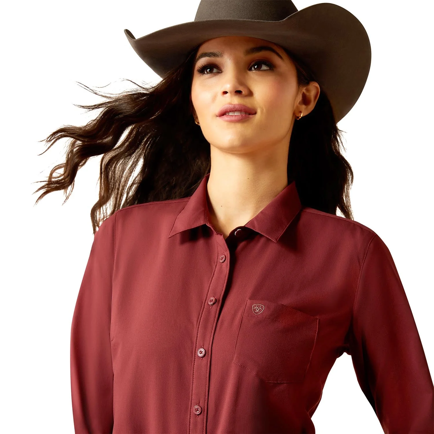 Ariat Women's Kirby Pro Shirt – Long Sleeve, Athletic Fit, UV Protection, Riding & Outdoor Wear - Image 3