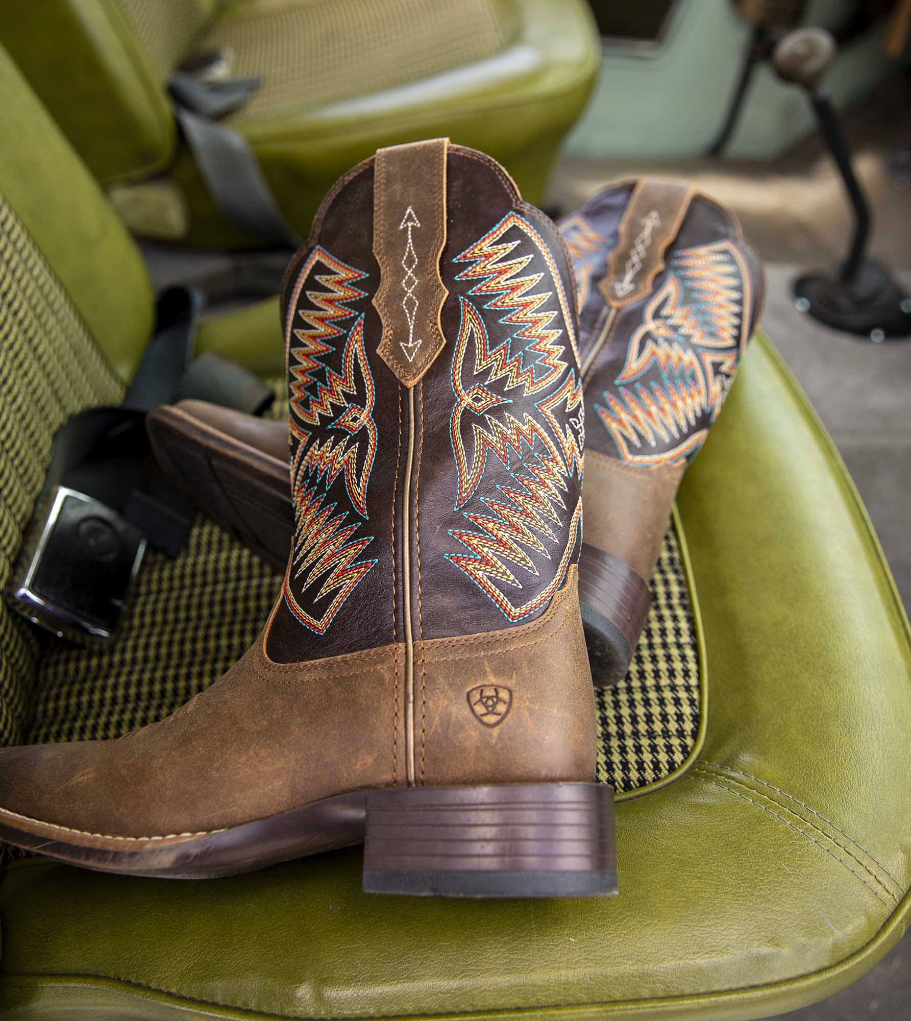 Ariat Women's Odessa StretchFit Western Boot, Fateful Brown - Image 56