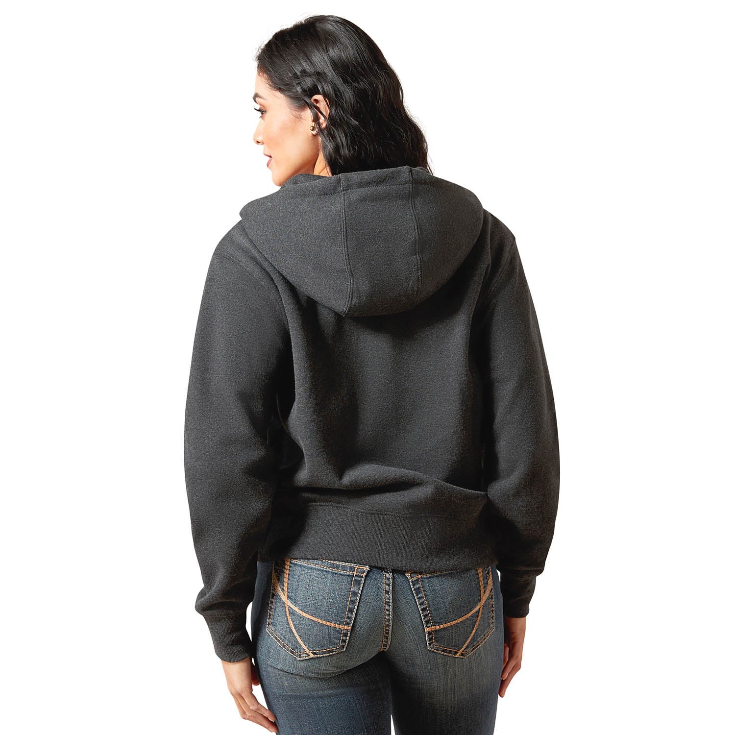 Ariat Womens Stitched Horseshoe Full Zip Hoodie - Image 2