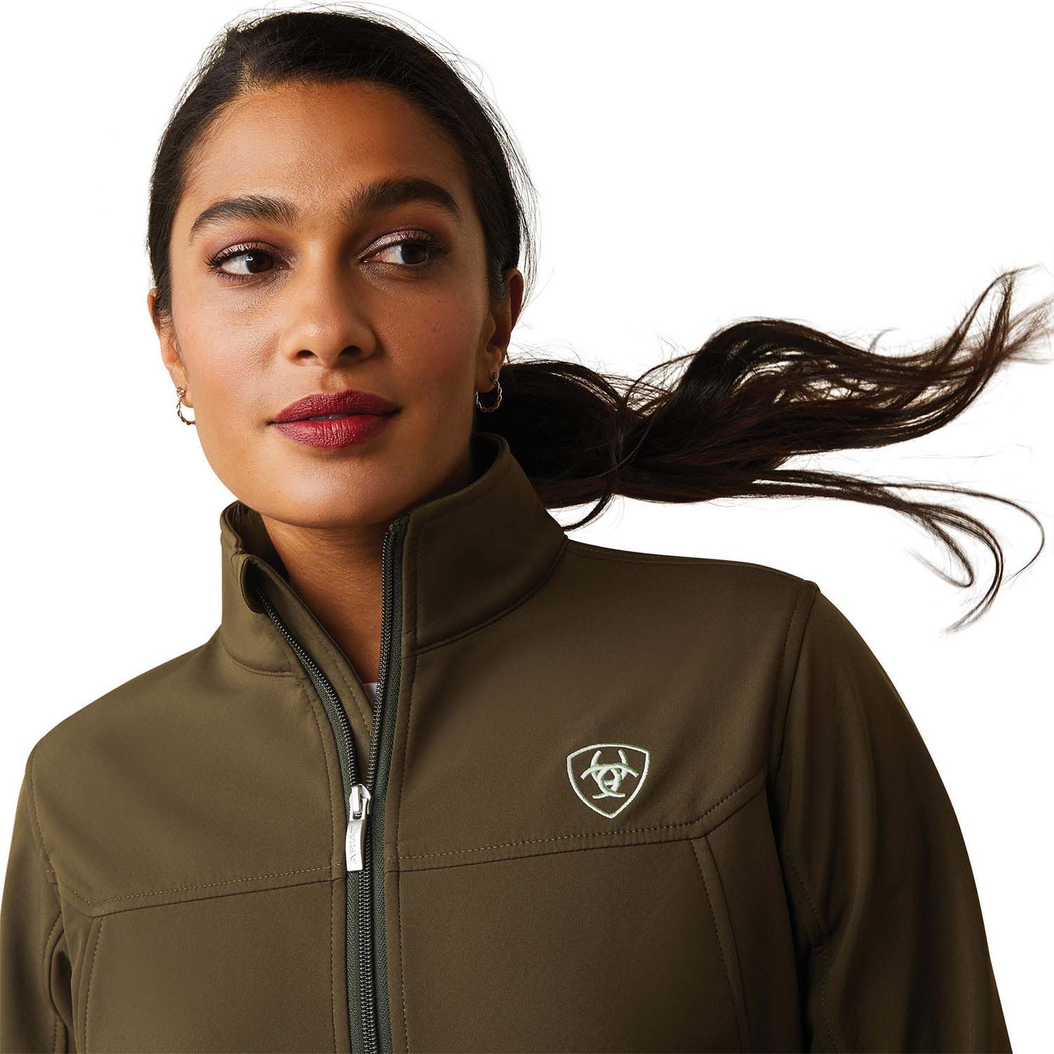 Ariat Women's Team Softshell Jacket, Relic - Image 15