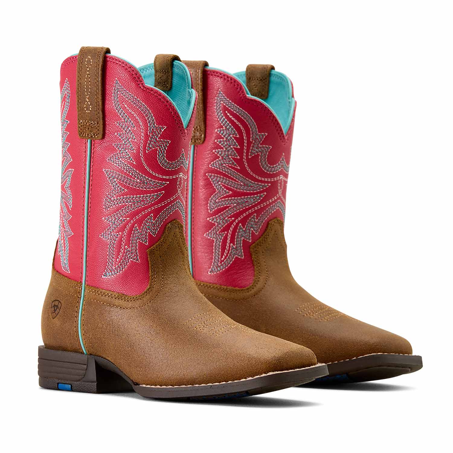 Ariat Youth Westwood Wide Square Toe Western Boots – Kids’ Durable Cowboy Boots