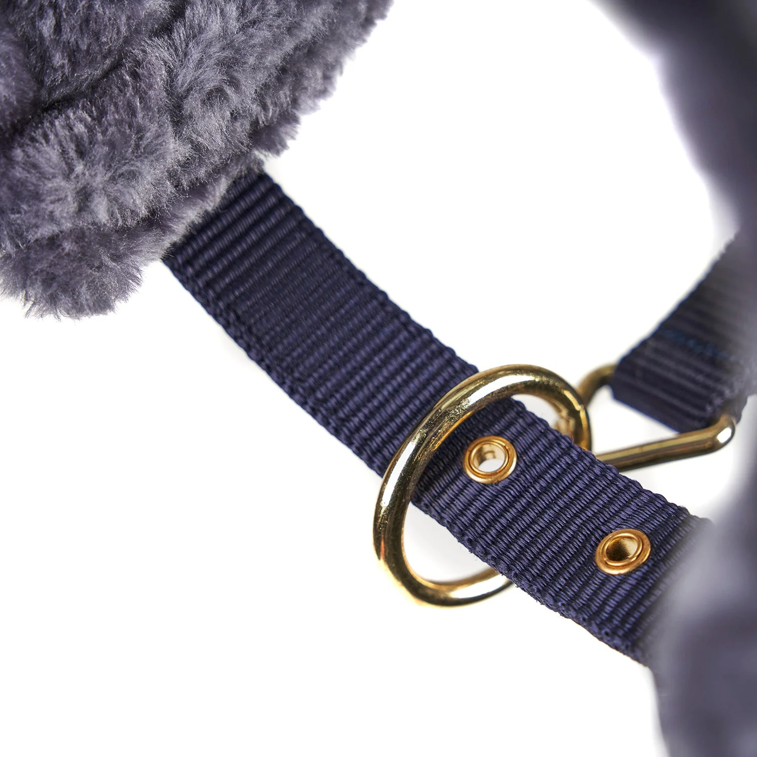 Arma Fleece Lined Lunge Cavesson – Adjustable Nylon Training Cavesson for Horses - Image 7