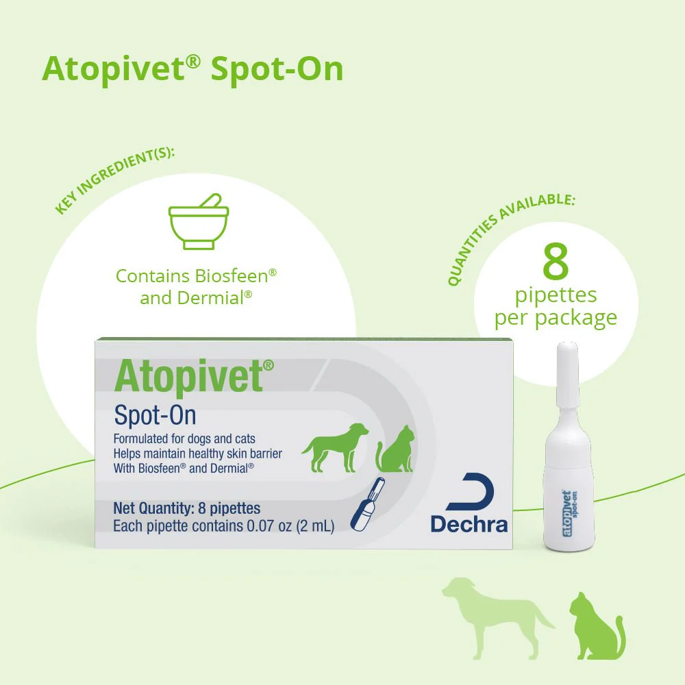 Atopivet Spot-On, 8 x 2 mL Pipettes - Image 2