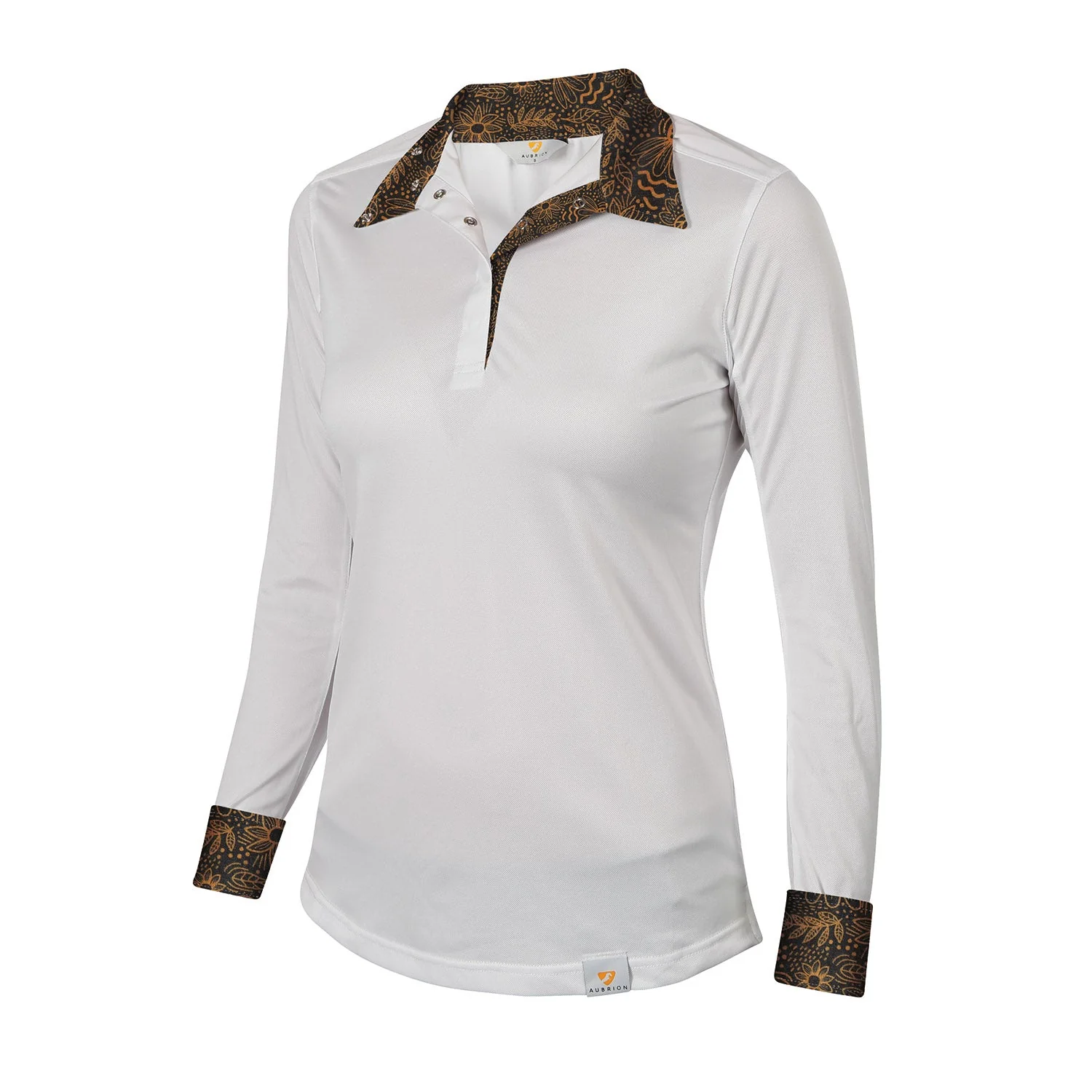 Aubrion Girl's Equestrian Style Long Sleeve Show Shirt - Image 2