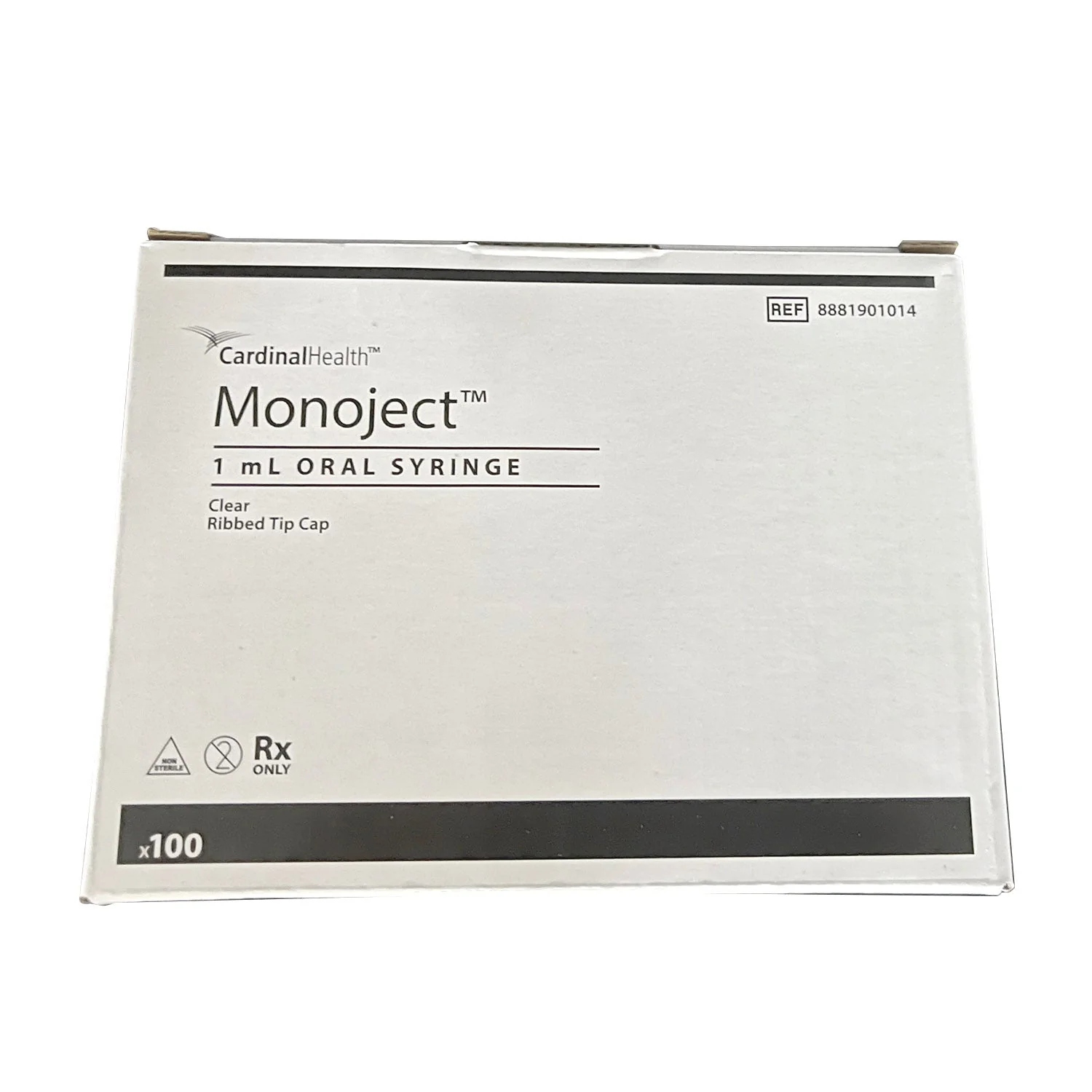 Monoject Oral Dispensing Syringe - Clear with Tip Cap, 100 ct - Image 2