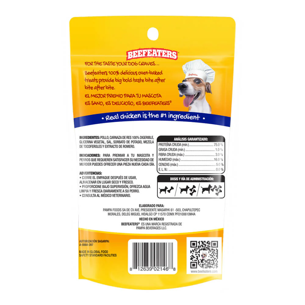 Beefeaters Oven-Baked Beefhide 5" Twists with Chicken Treats for Dogs - Image 3