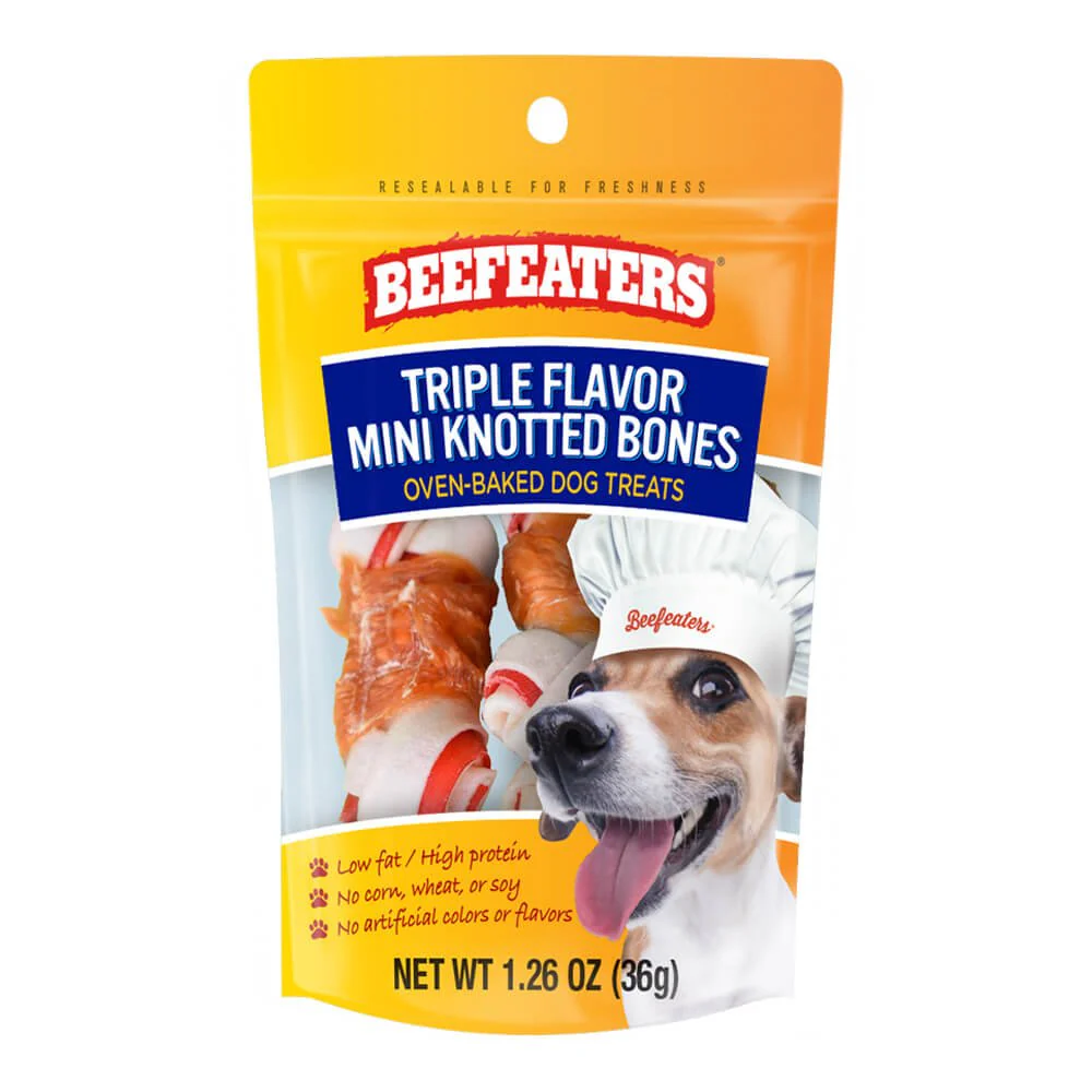 Beefeaters Triple Flavor Mini Knot Bones, 1.26 oz, Case of 12 - Image 3