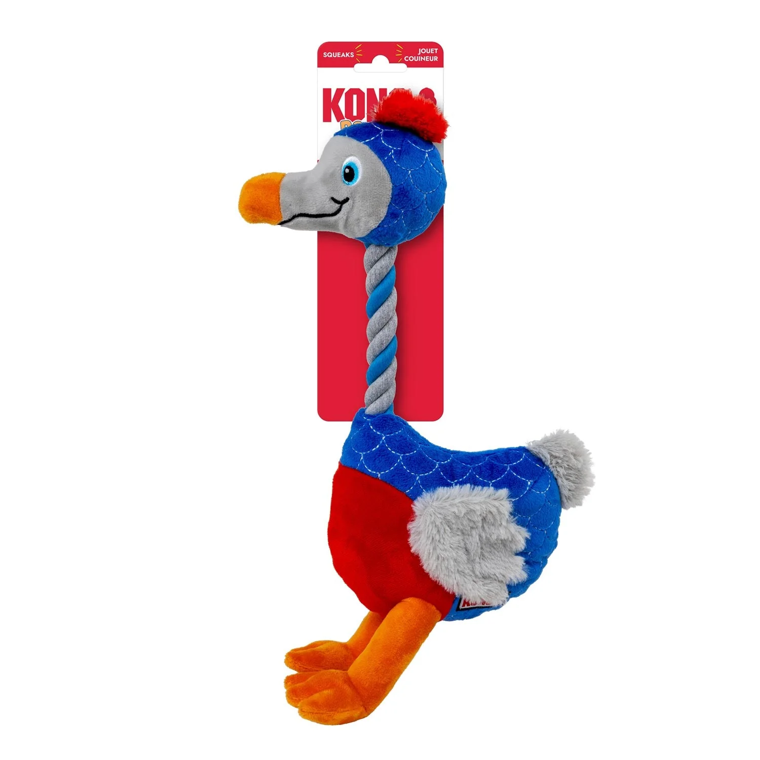 KONG Bendeez™ Plush Dog Toy with Flexible Rope Core & Squeaker - Image 13